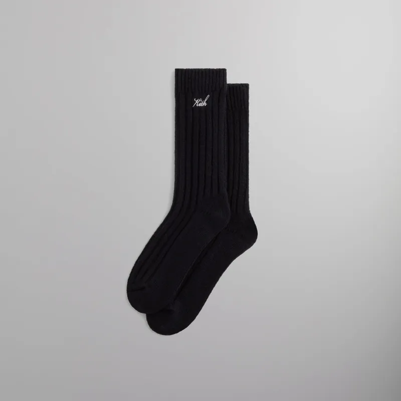 Kith Wool Socks - Black made by Kith