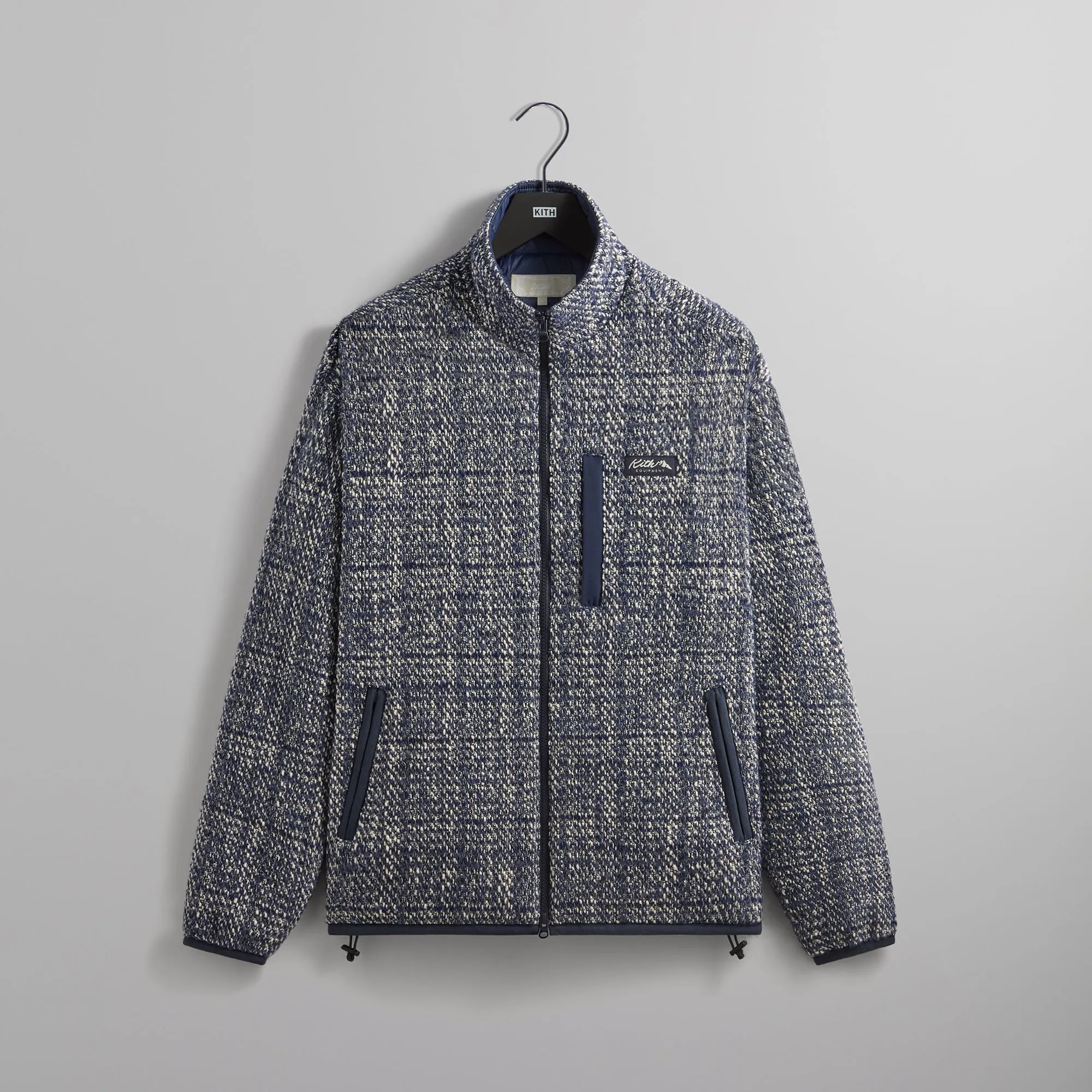 Kith Textured Tweed Claremont Full Zip - Cave sold by Kith