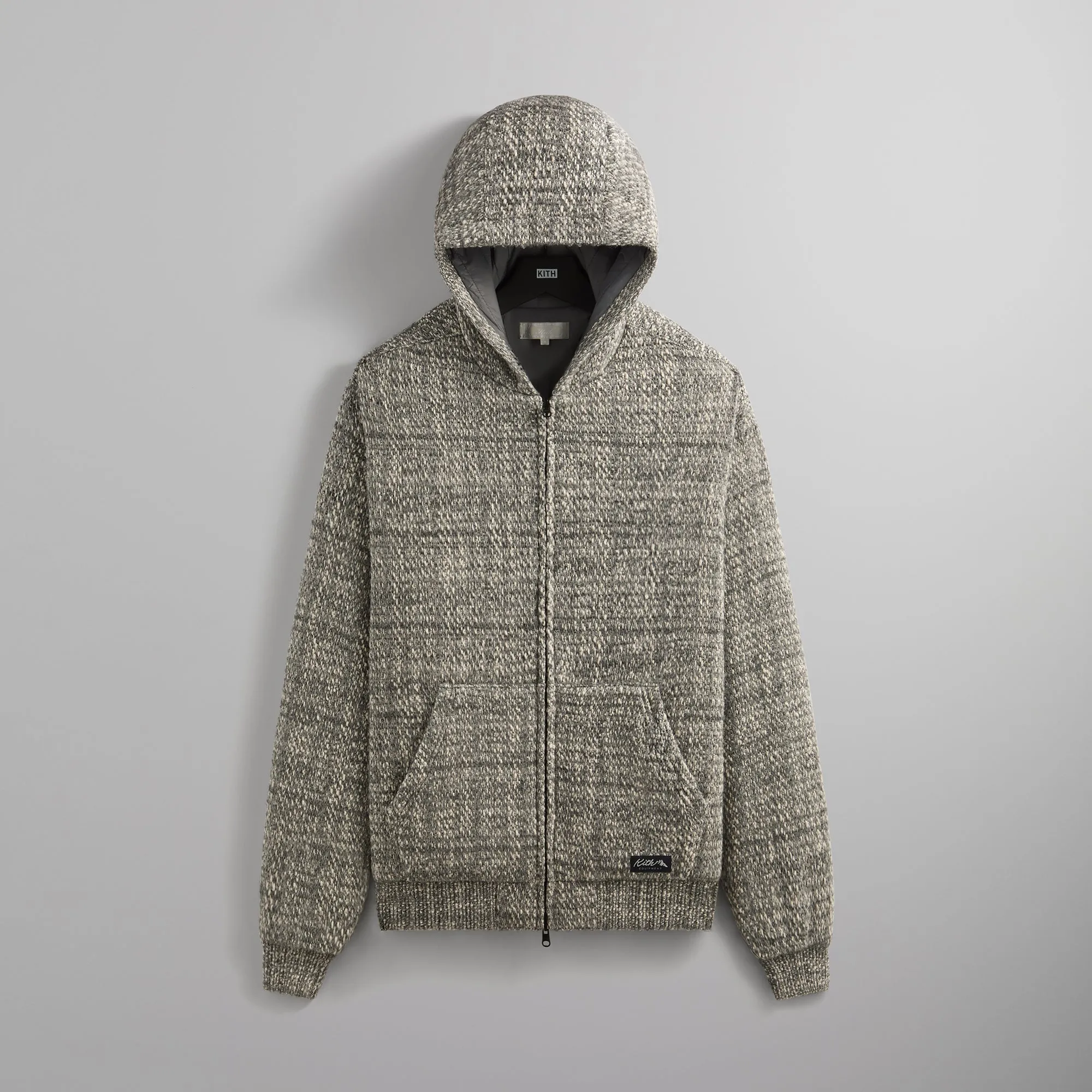 Kith Textured Tweed Sierra Hoodie - Fin sold by Kith