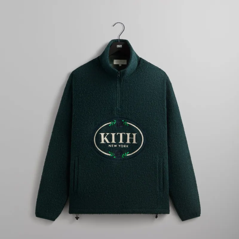 Kith Tweed Eric Quarter Zip Pullover - True sold by Kith