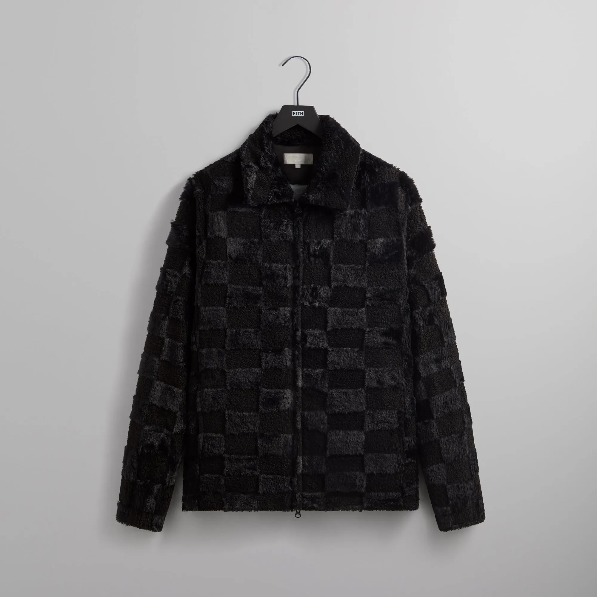 Kith Lloyd Faux Fur Coaches Jacket - Black sold by Kith
