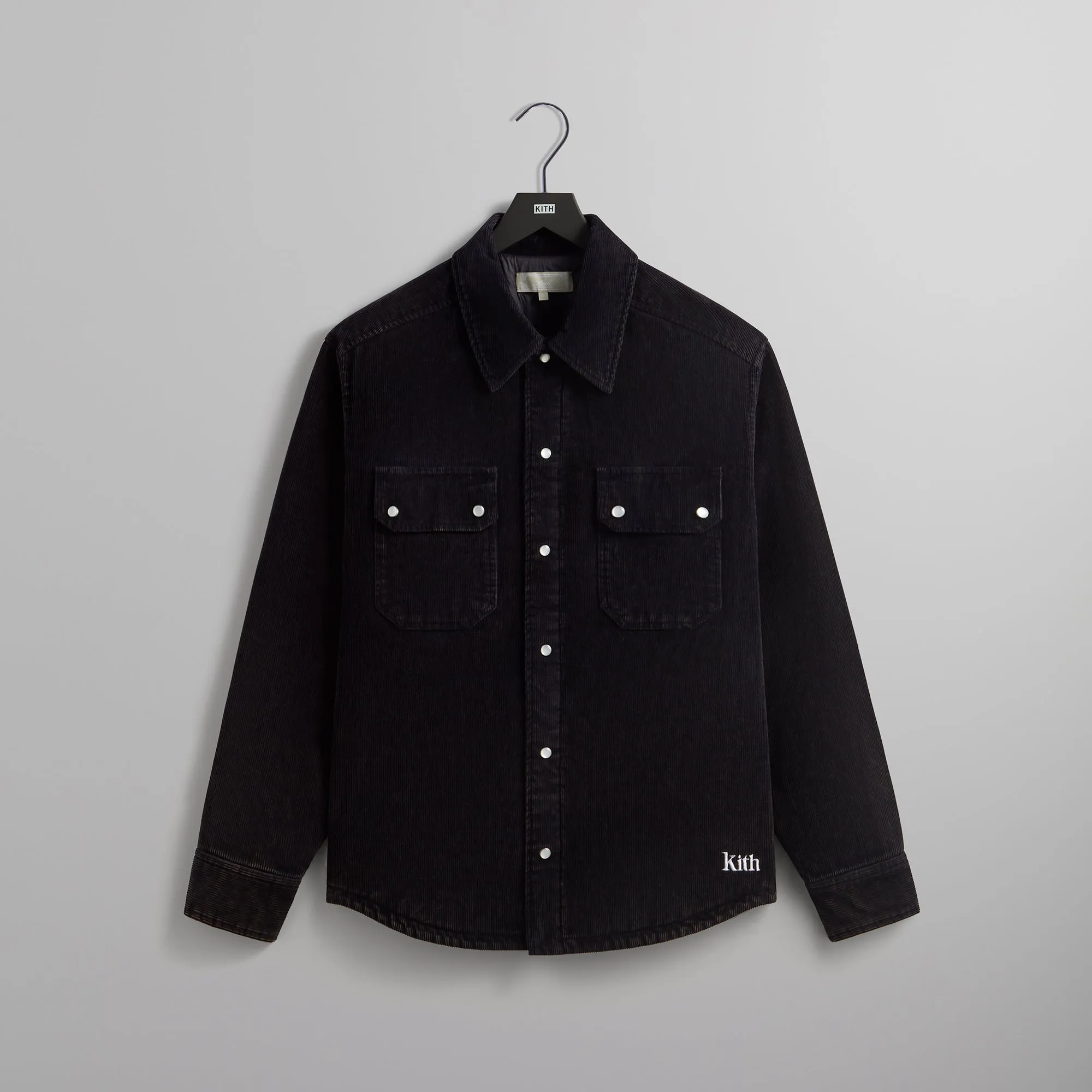 Kith Washed Corduroy Puffed Rowan Jacket - Ink sold by Kith