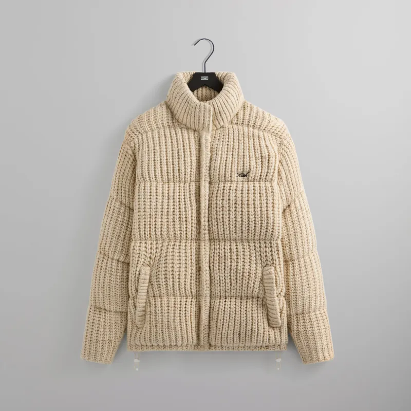 Kith Killington Knit Puffer Jacket - Muslin sold by Kith