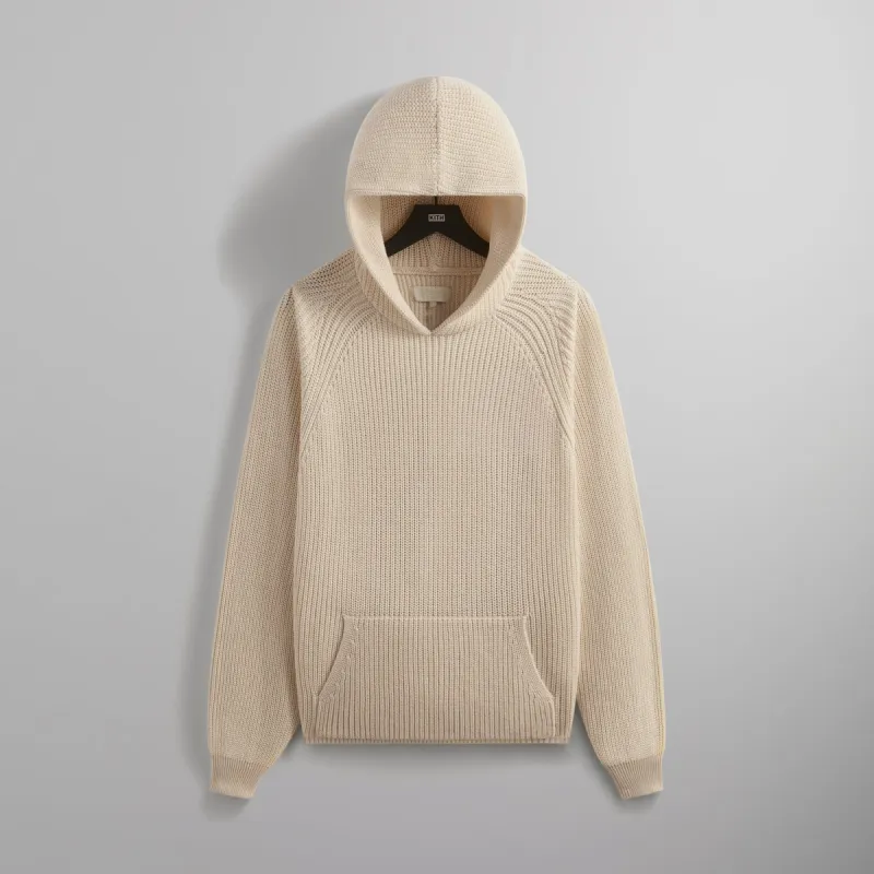 Kith Knit Miles Hoodie - Sandy Heather sold by Kith