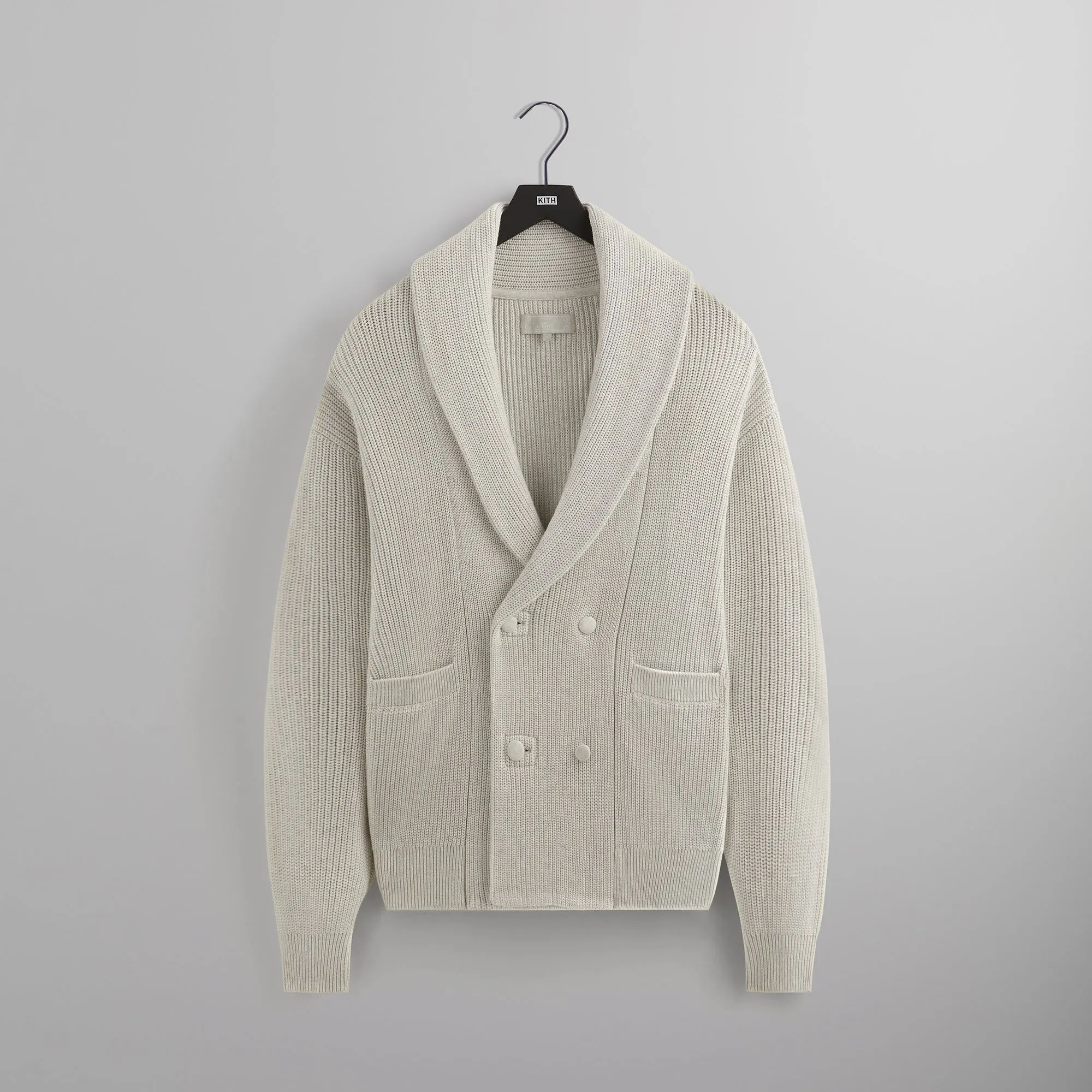 Kith Louis Cardigan - Light Heather Grey sold by Kith