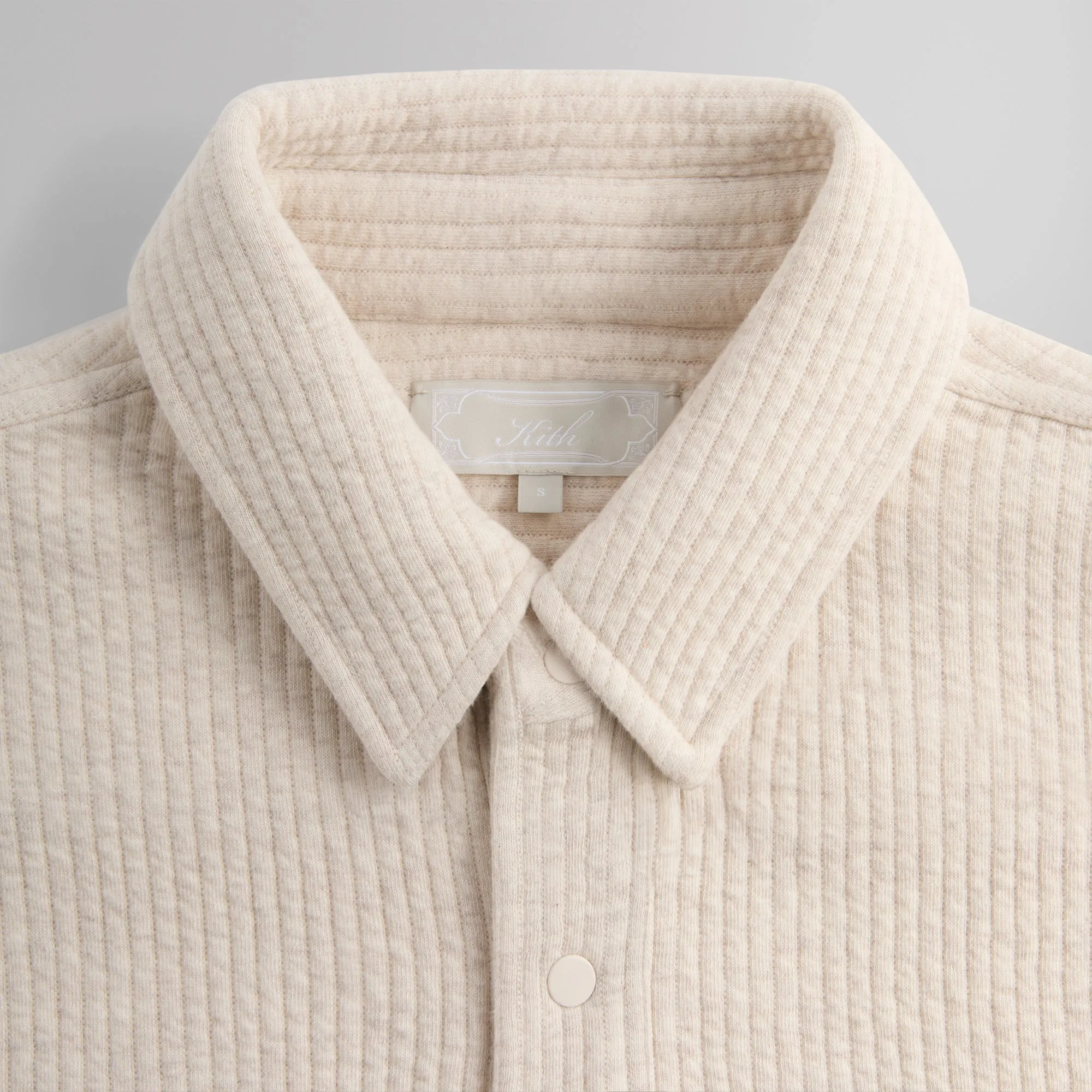 Kith Striped Interlock Ginza Shirt - Sandy Heather sold by Kith product image thumbnail 3