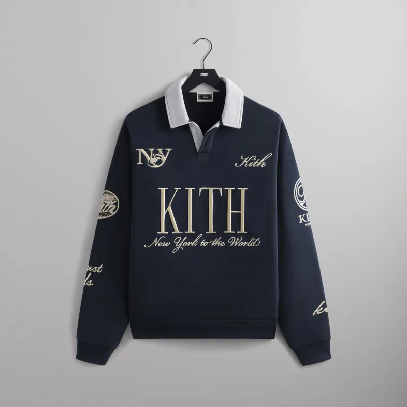 Kith Nelson Collared Pullover - Nocturnal sold by Kith