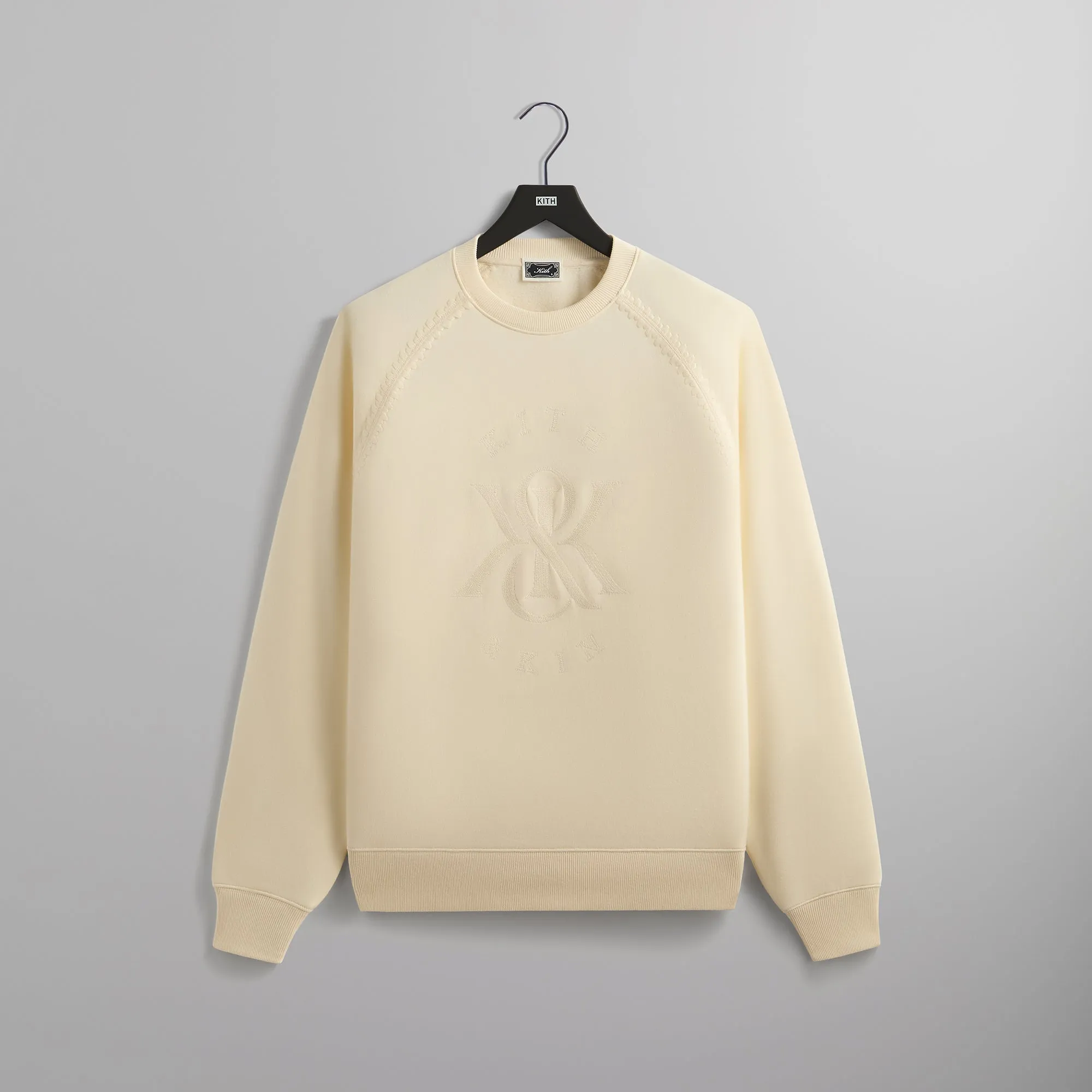 Kith Vale Raglan Crewneck - Sandrift sold by Kith