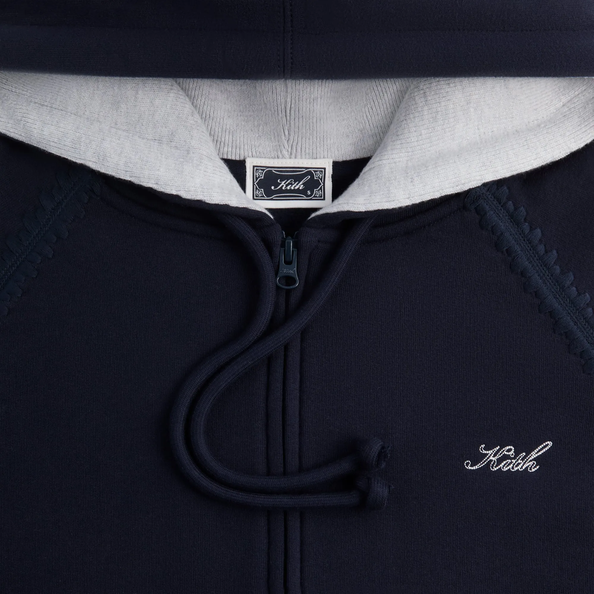 Kith Vale Raglan Full Zip Hoodie - Admiral sold by Kith product image thumbnail 3