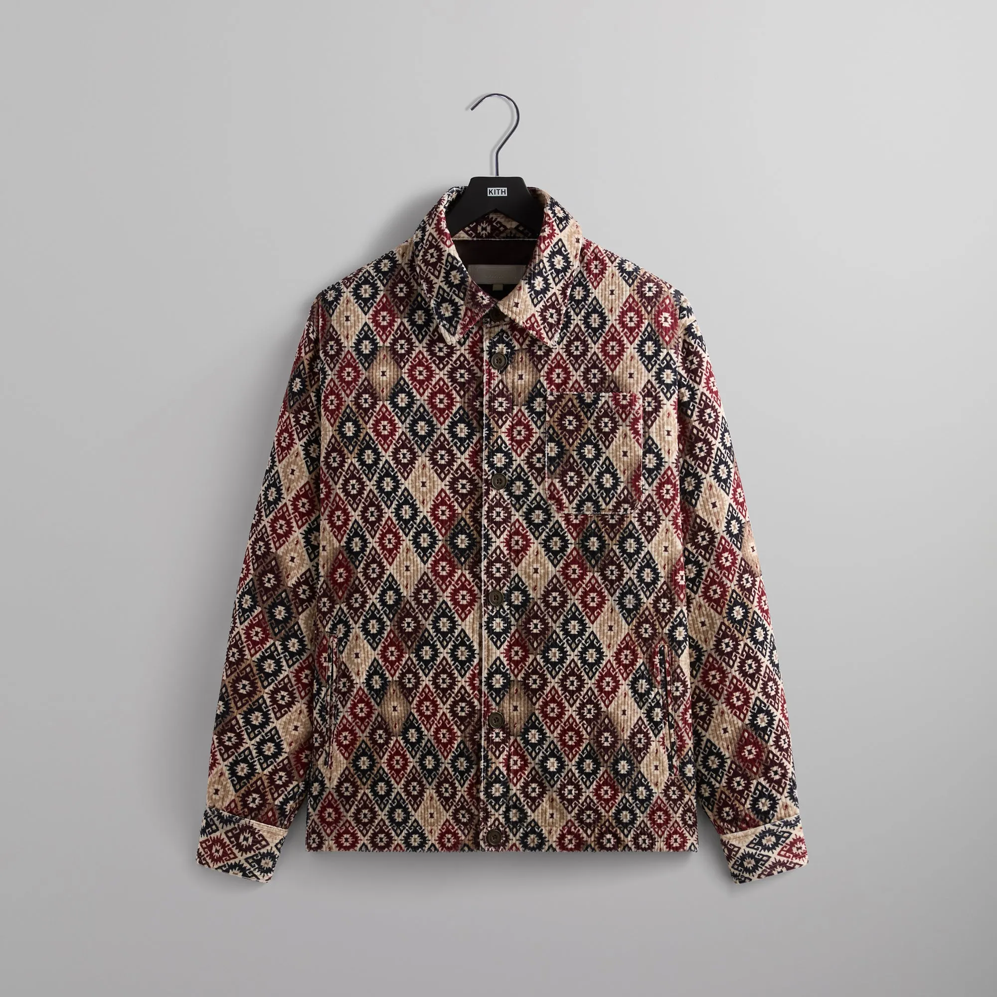 Kith Kilim Mosaic Brixton Puffed Shirt Jacket - Waffle sold by Kith