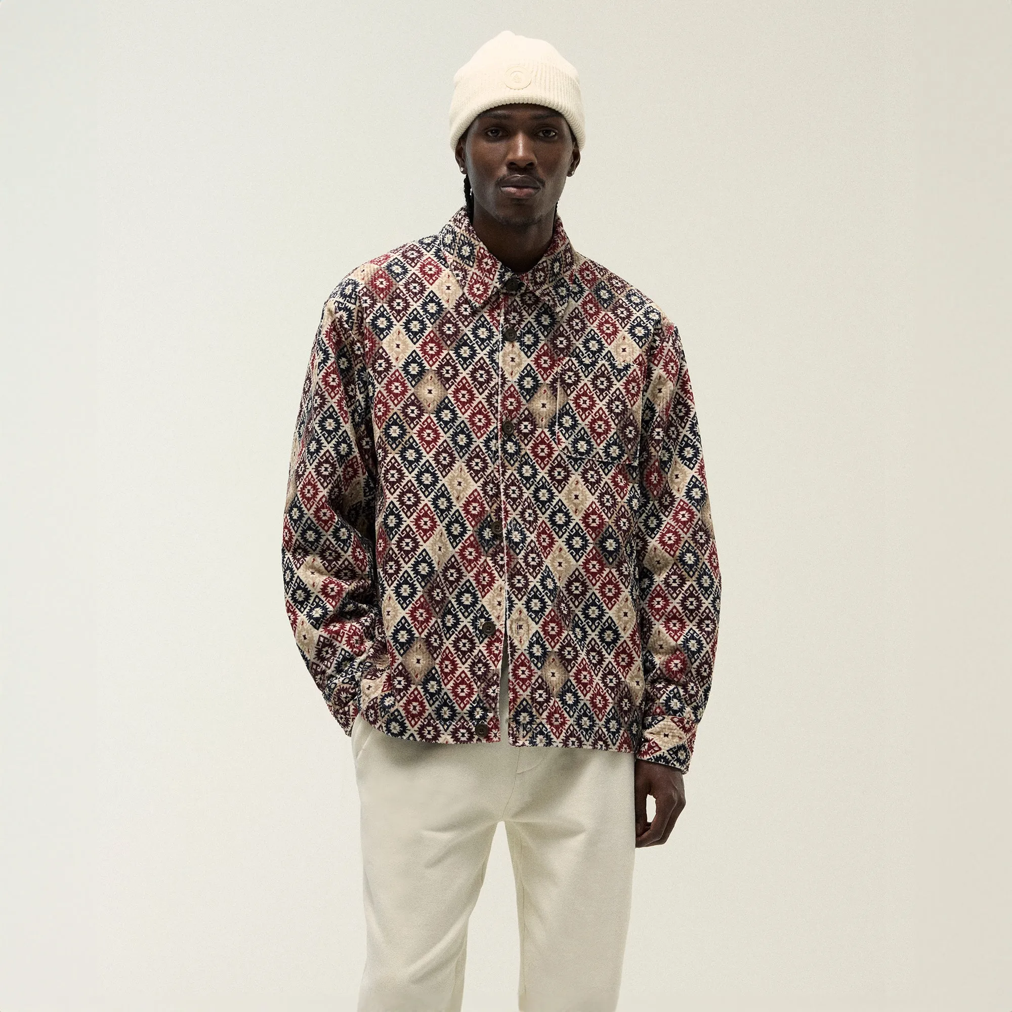 Kith Kilim Mosaic Brixton Puffed Shirt Jacket - Waffle sold by Kith product image thumbnail 2