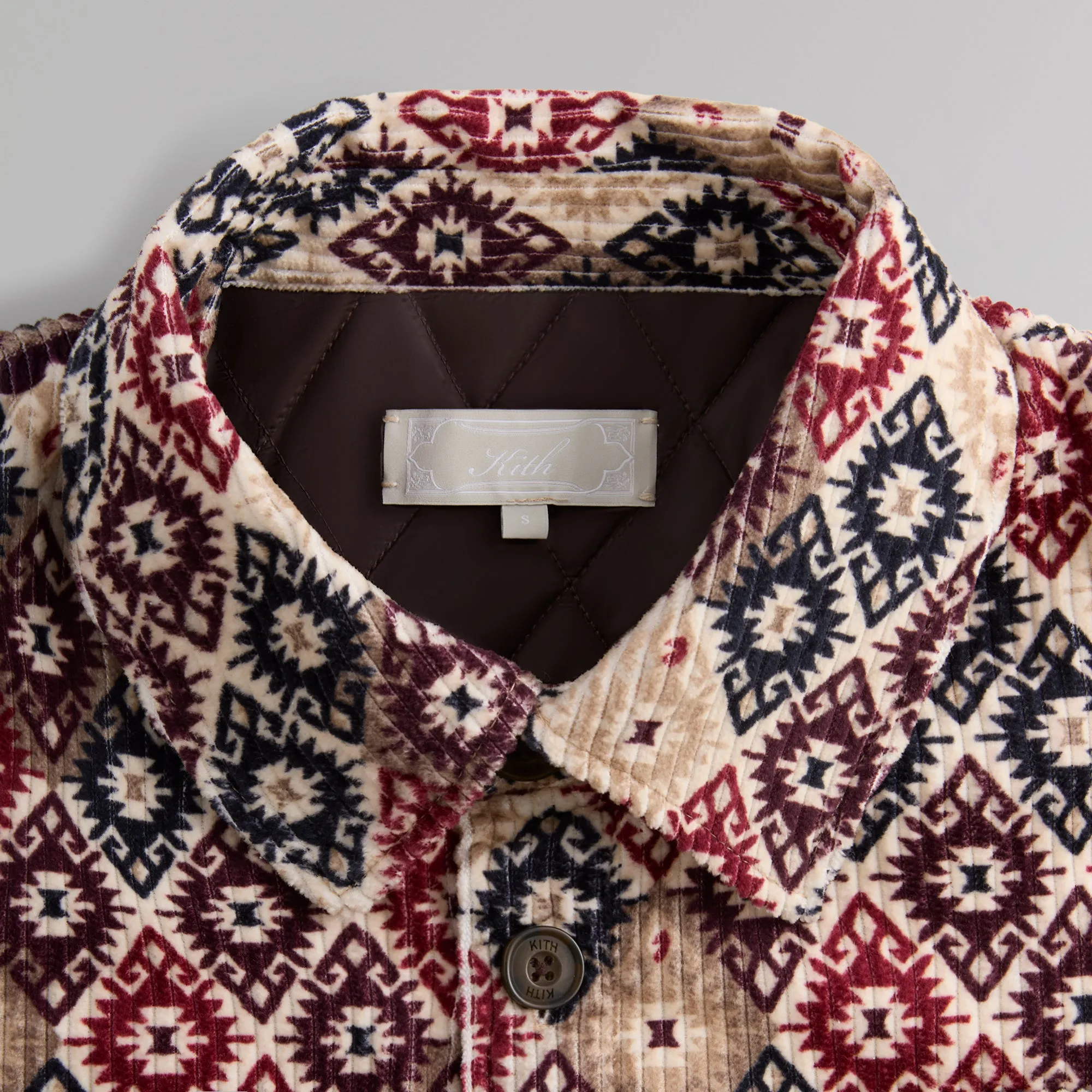 Kith Kilim Mosaic Brixton Puffed Shirt Jacket - Waffle sold by Kith product image thumbnail 4