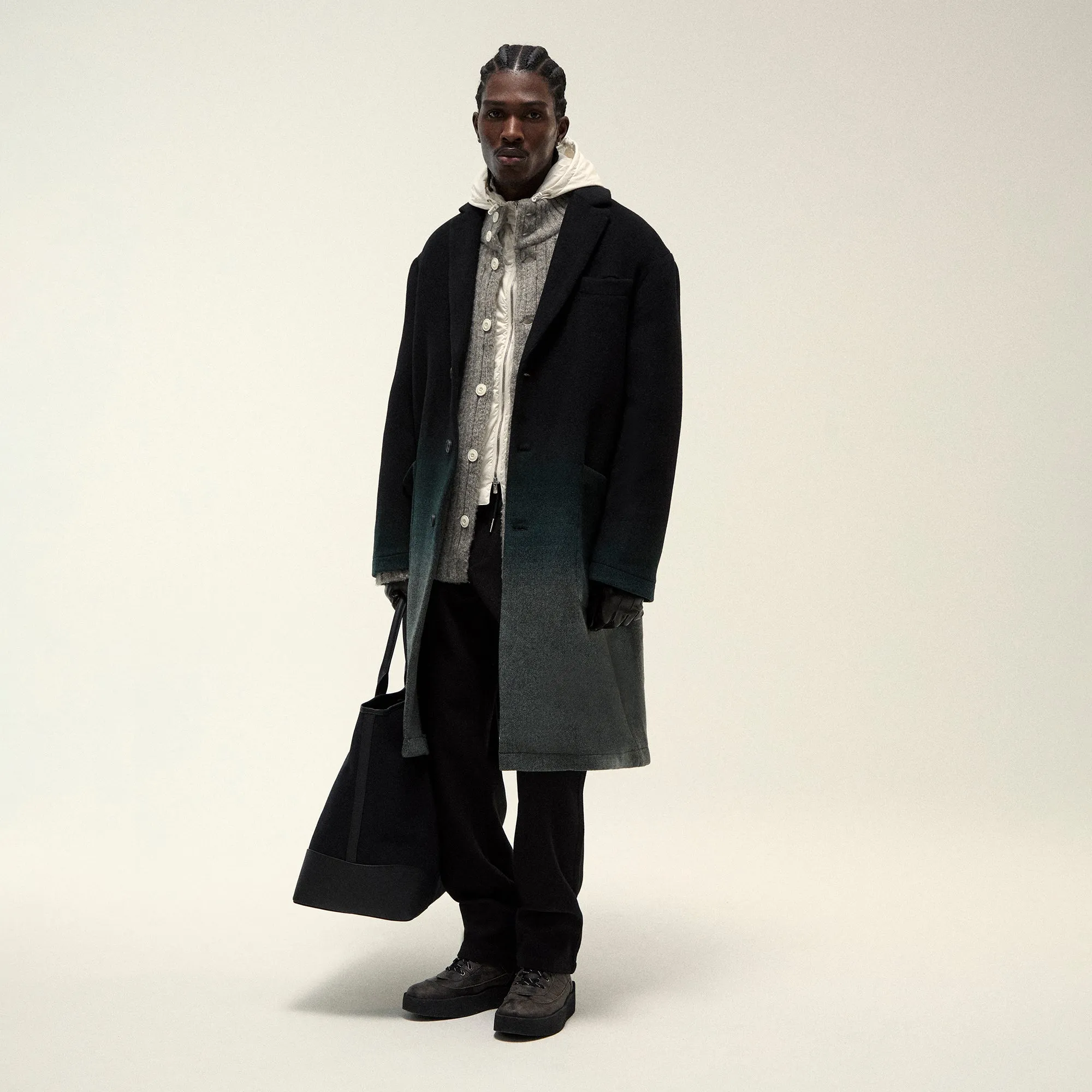 Kith Gradient Wool Bergen Coat - Chronicle sold by Kith product image thumbnail 3