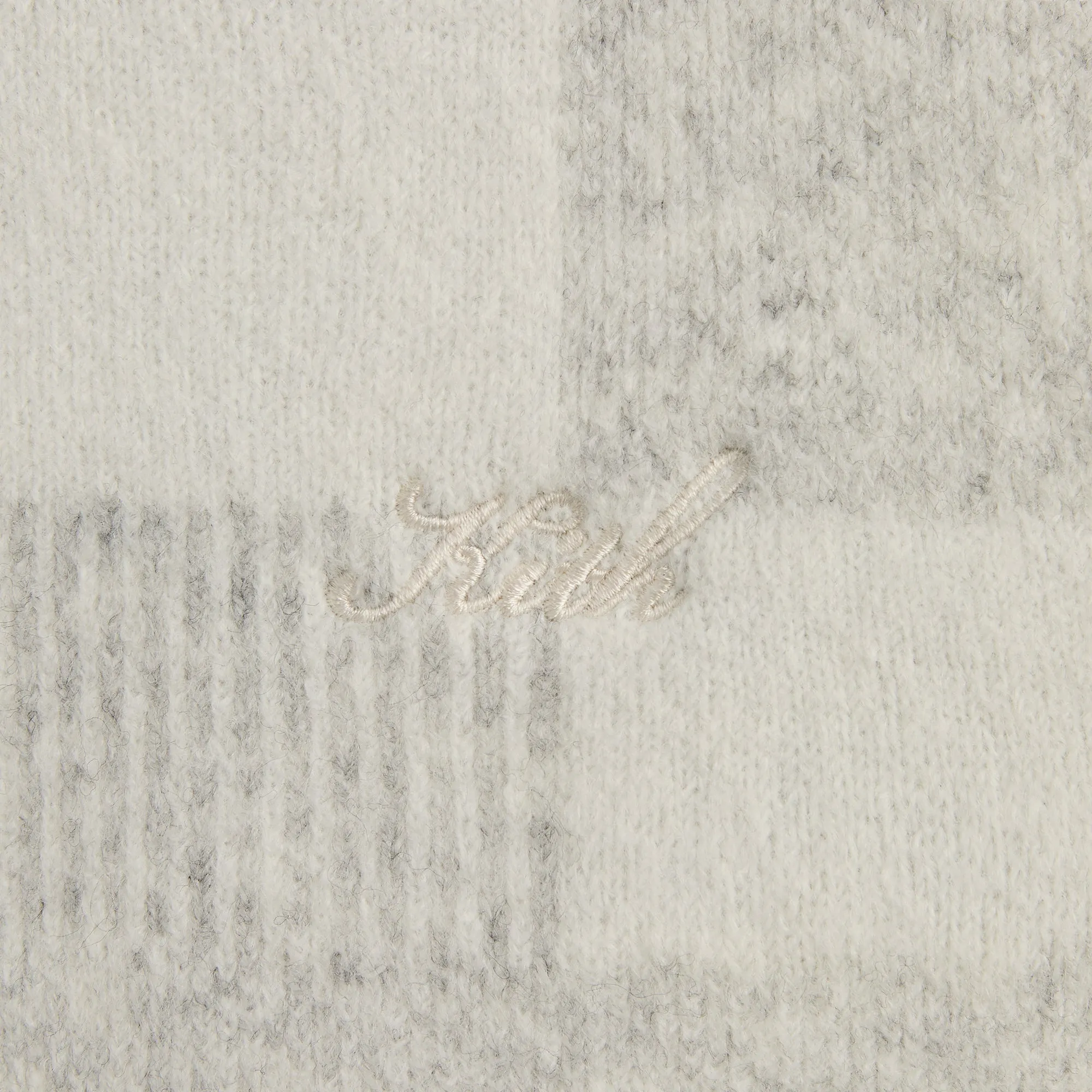 Kith Lewis Check Sweater - Light Heather Grey sold by Kith product image thumbnail 4