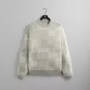 Kith Lewis Check Sweater - Light Heather Grey sold by Kith