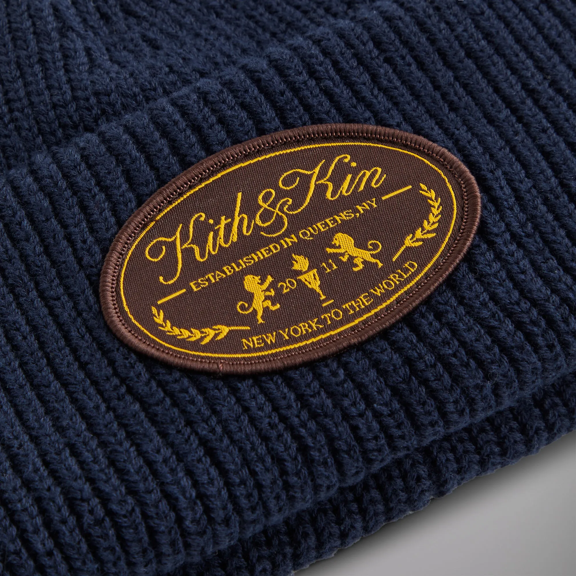 Kith Lion Crest Mia Beanie - Nocturnal sold by Kith product image thumbnail 3
