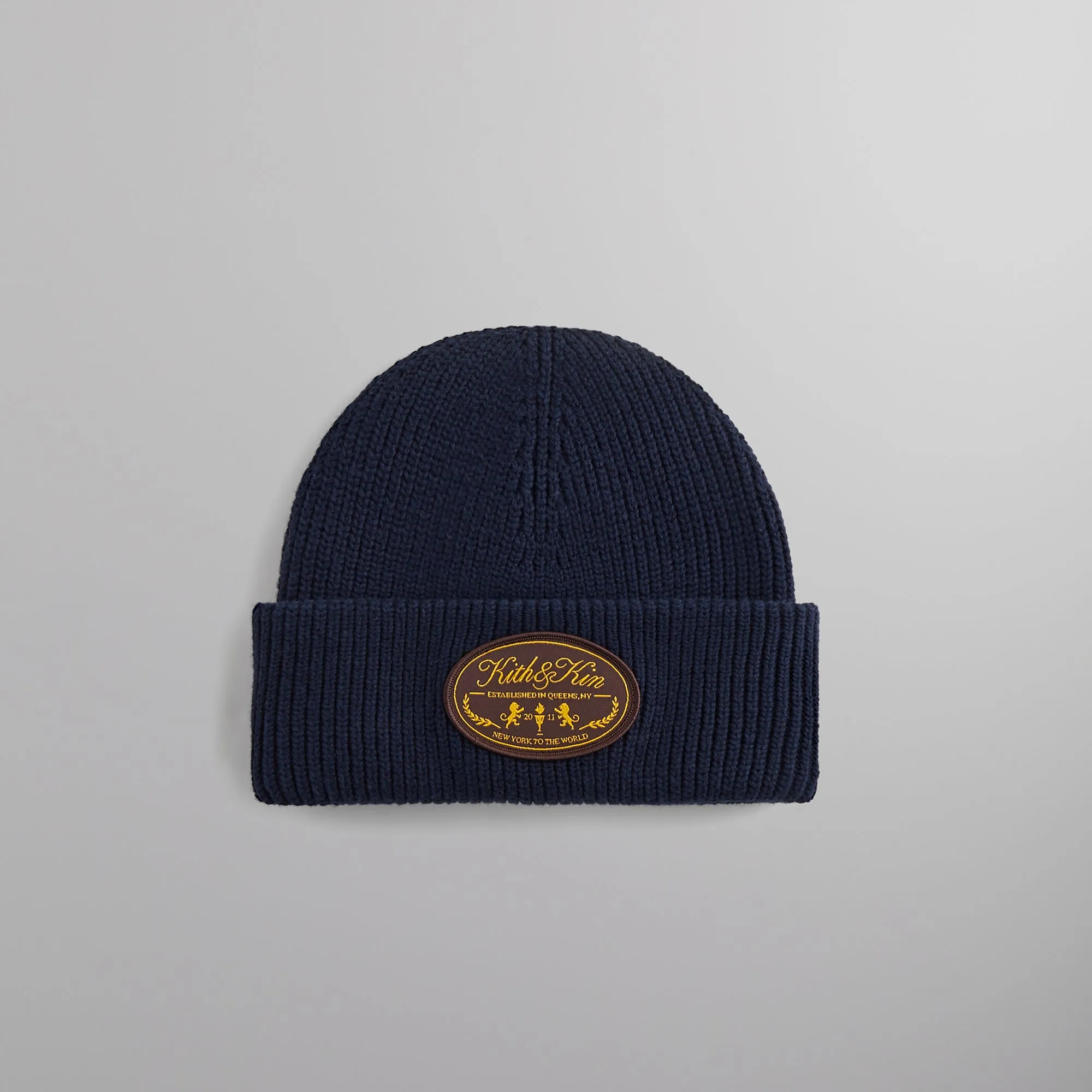 Kith Lion Crest Mia Beanie - Nocturnal sold by Kith