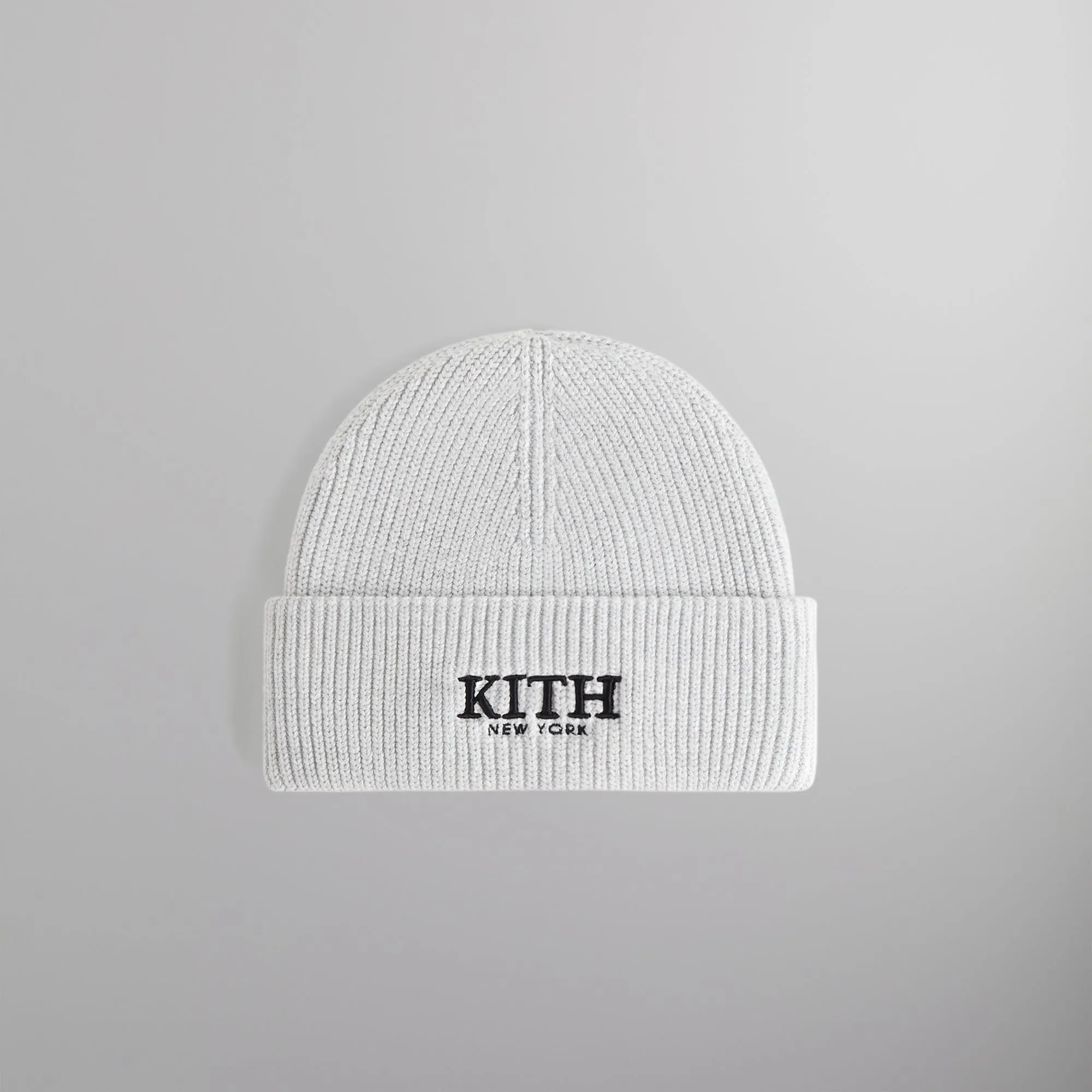 Kith Serif Mia Beanie - Light Heather Grey sold by Kith