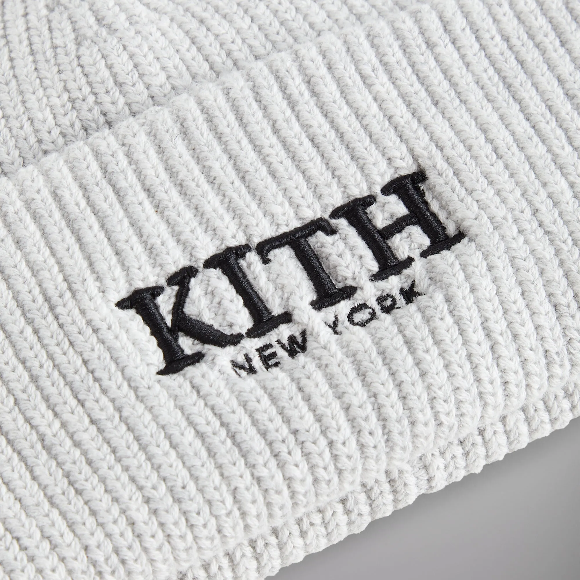 Kith Serif Mia Beanie - Light Heather Grey sold by Kith product image thumbnail 3