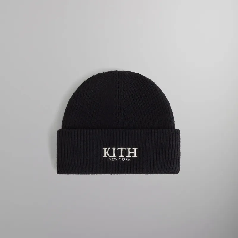 Kith Serif Mia Beanie - Black sold by Kith