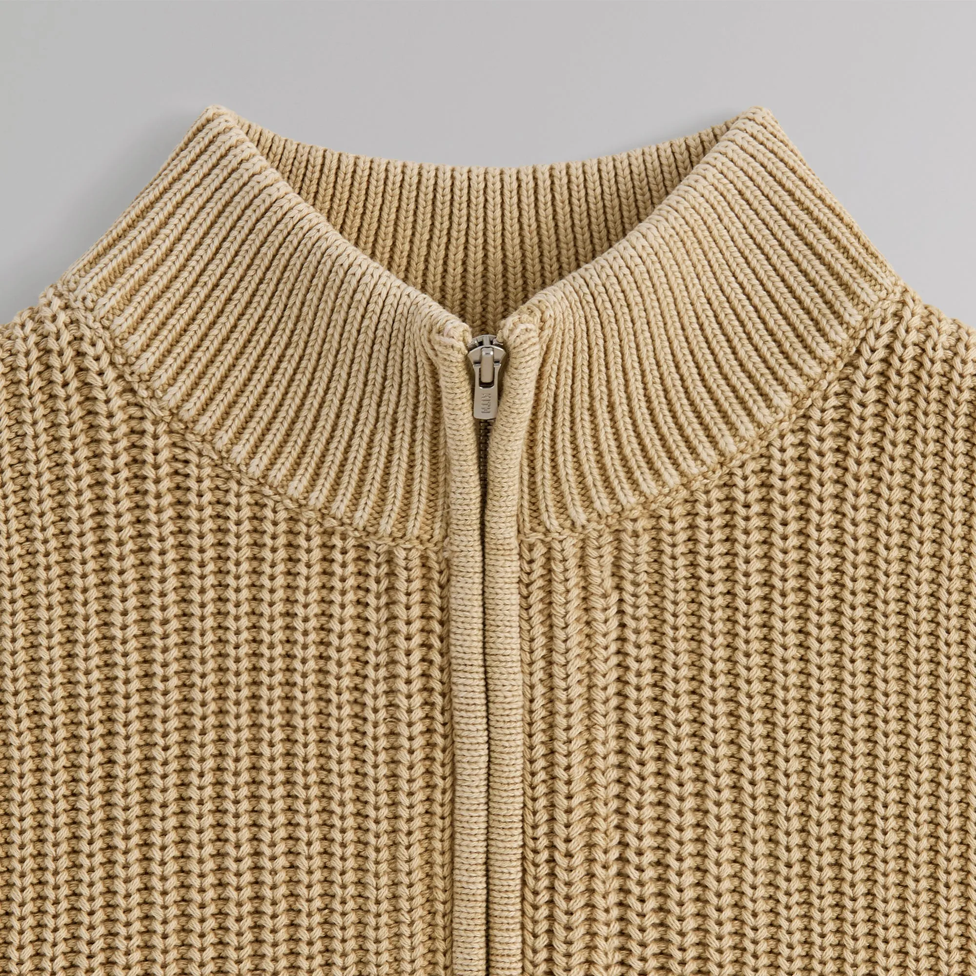 Kith Garment Dyed Wyona Quarter Zip - Pignut sold by Kith product image thumbnail 3