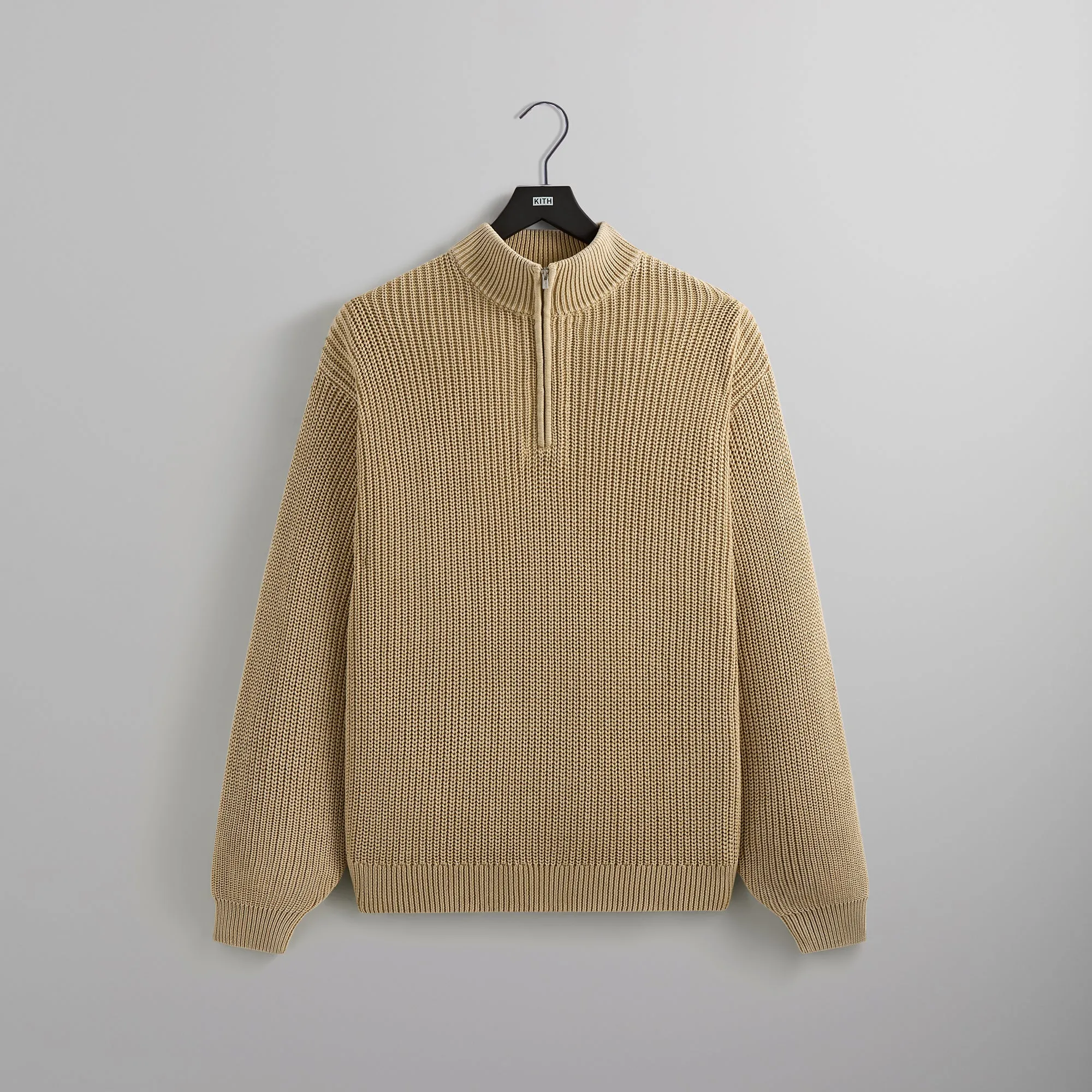Kith Garment Dyed Wyona Quarter Zip - Pignut sold by Kith