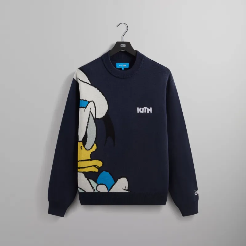 Disney | Kith for Donald Duck Lewis Crewneck Sweater - Nocturnal sold by Kith