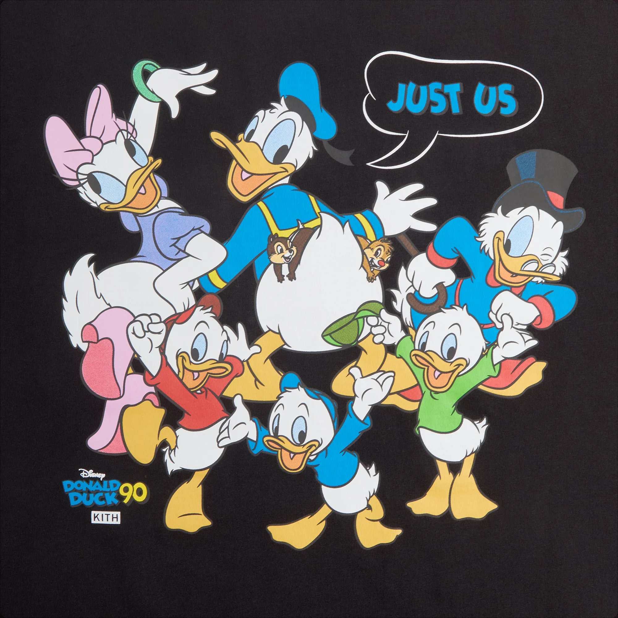 Disney | Kith for Donald Duck Just Us Tee - Black sold by Kith product image thumbnail 4