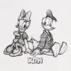 Disney | Kith for Donald Duck Sketch Vintage Tee - White sold by Kith