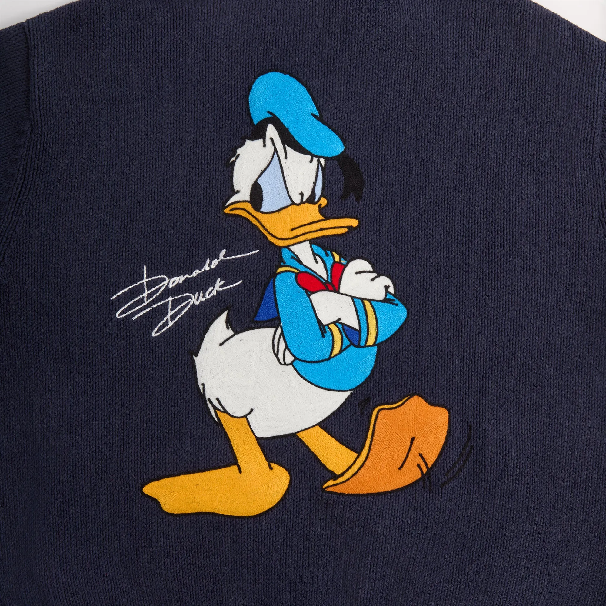 Disney | Kith for Donald Duck Full Zip Wyona Sweater - Nocturnal sold by Kith product image thumbnail 4