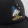 Disney | Kith for Donald Duck Scrooge Nolan Trucker Hat - Black sold by Kith