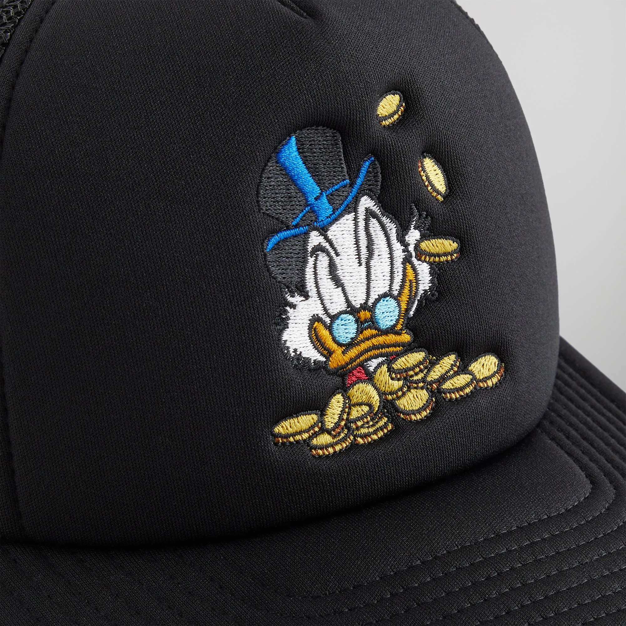 Disney | Kith for Donald Duck Scrooge Nolan Trucker Hat - Black sold by Kith product image thumbnail 4