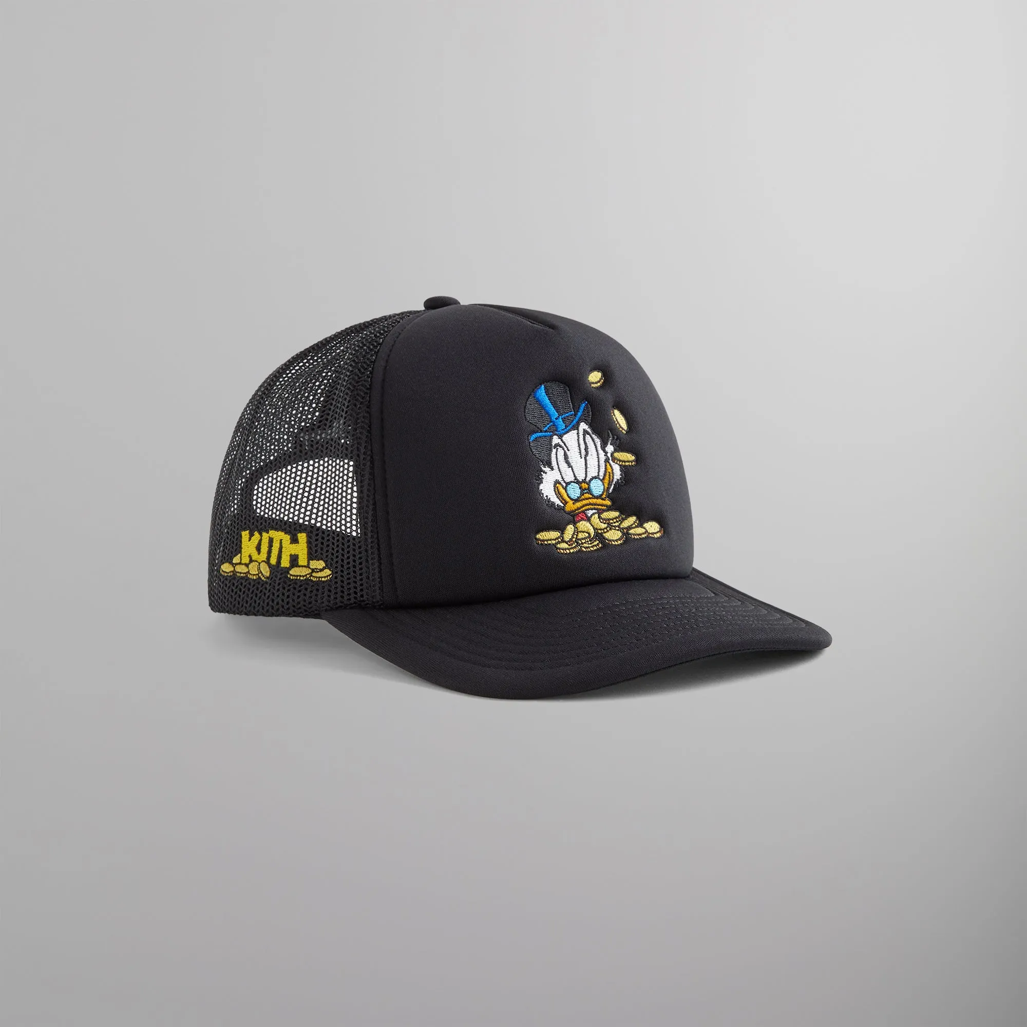 Disney | Kith for Donald Duck Scrooge Nolan Trucker Hat - Black sold by Kith product image thumbnail 3