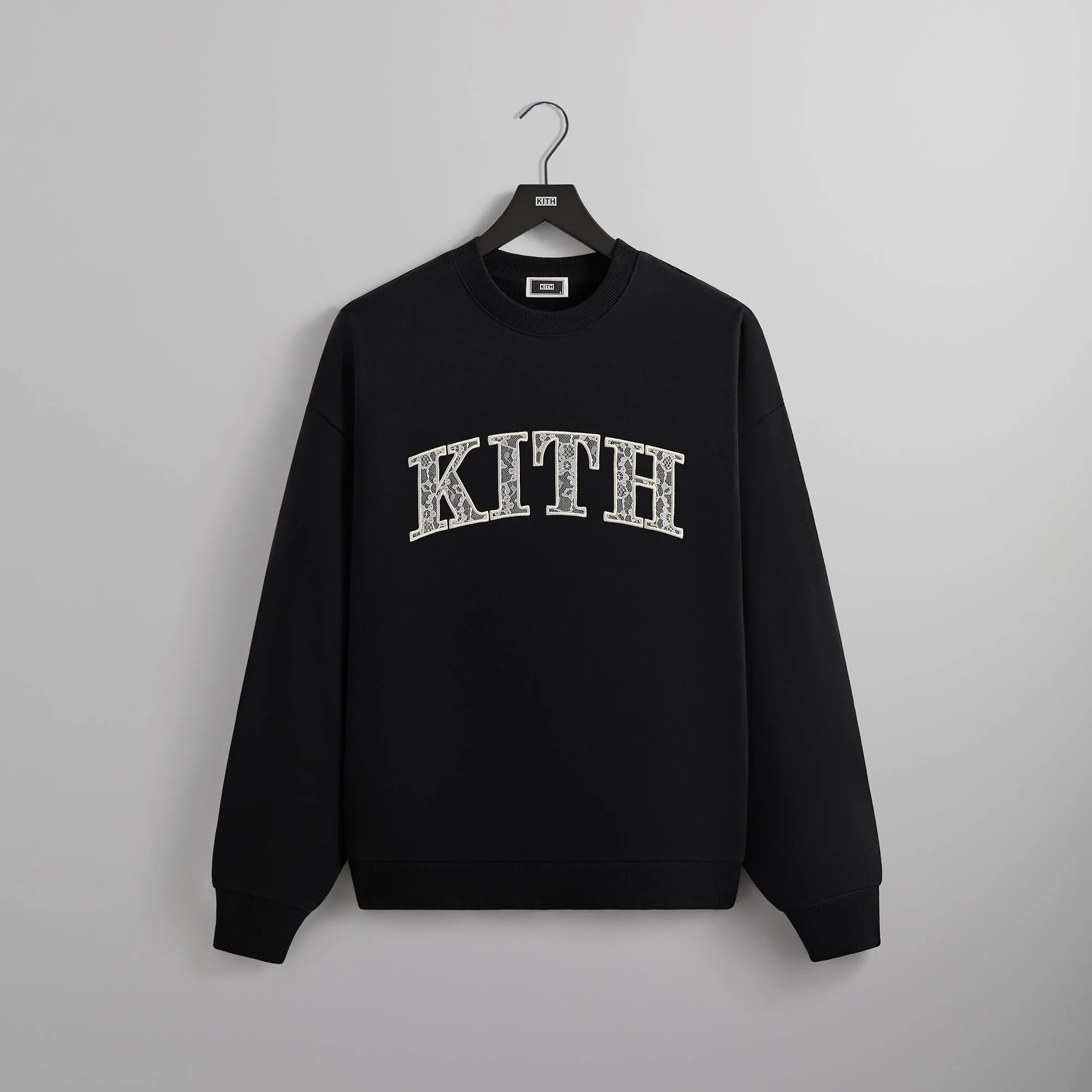 Kith Arched Lace Nelson Crewneck - Black sold by Kith