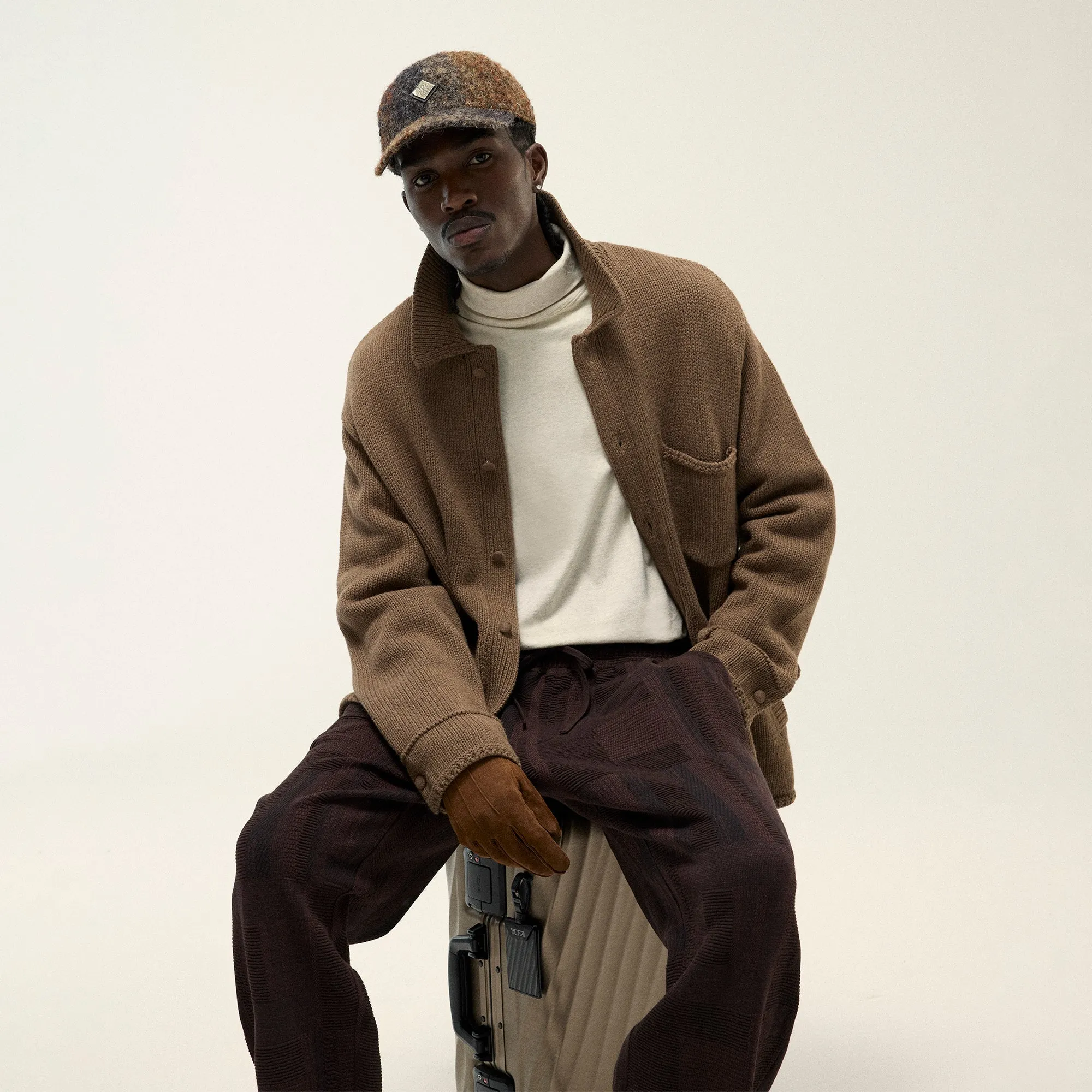 Kith Chunky Knit Ginza Cardigan - Earth Heather sold by Kith product image thumbnail 2