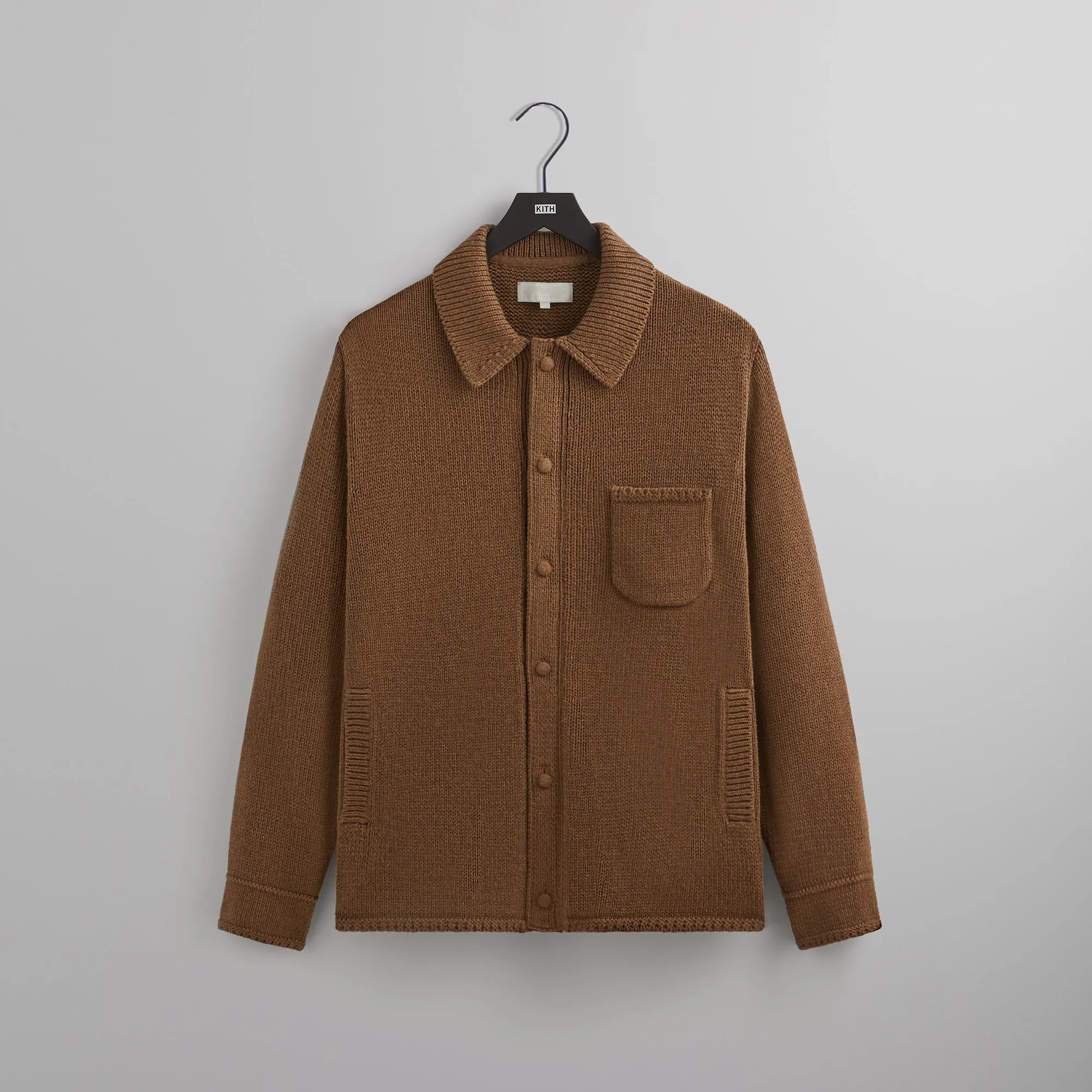 Kith Chunky Knit Ginza Cardigan - Earth Heather sold by Kith