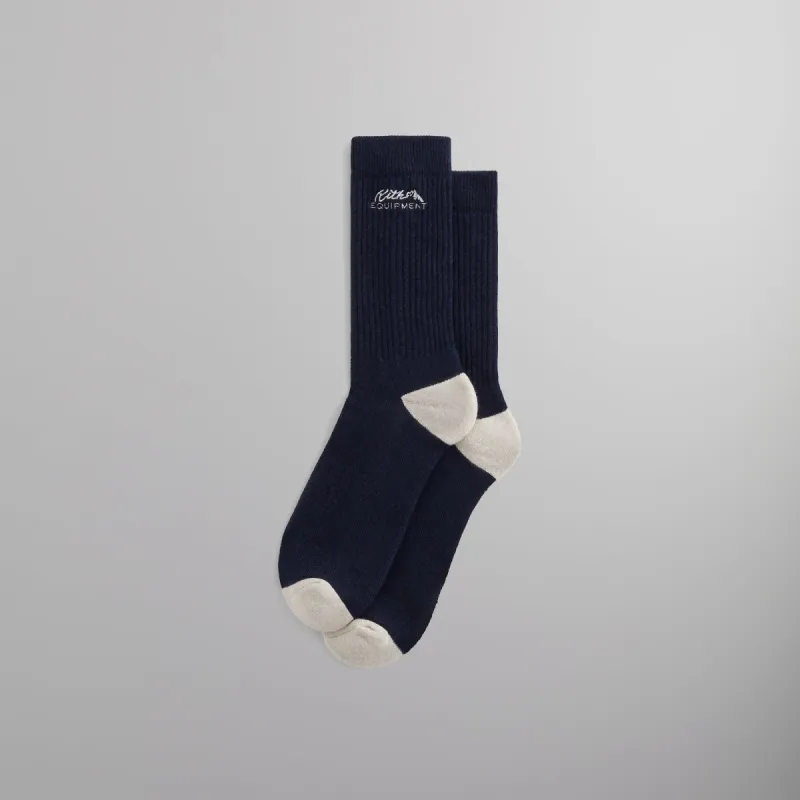 Kith Equipment Socks - Nocturnal Heather made by Kith
