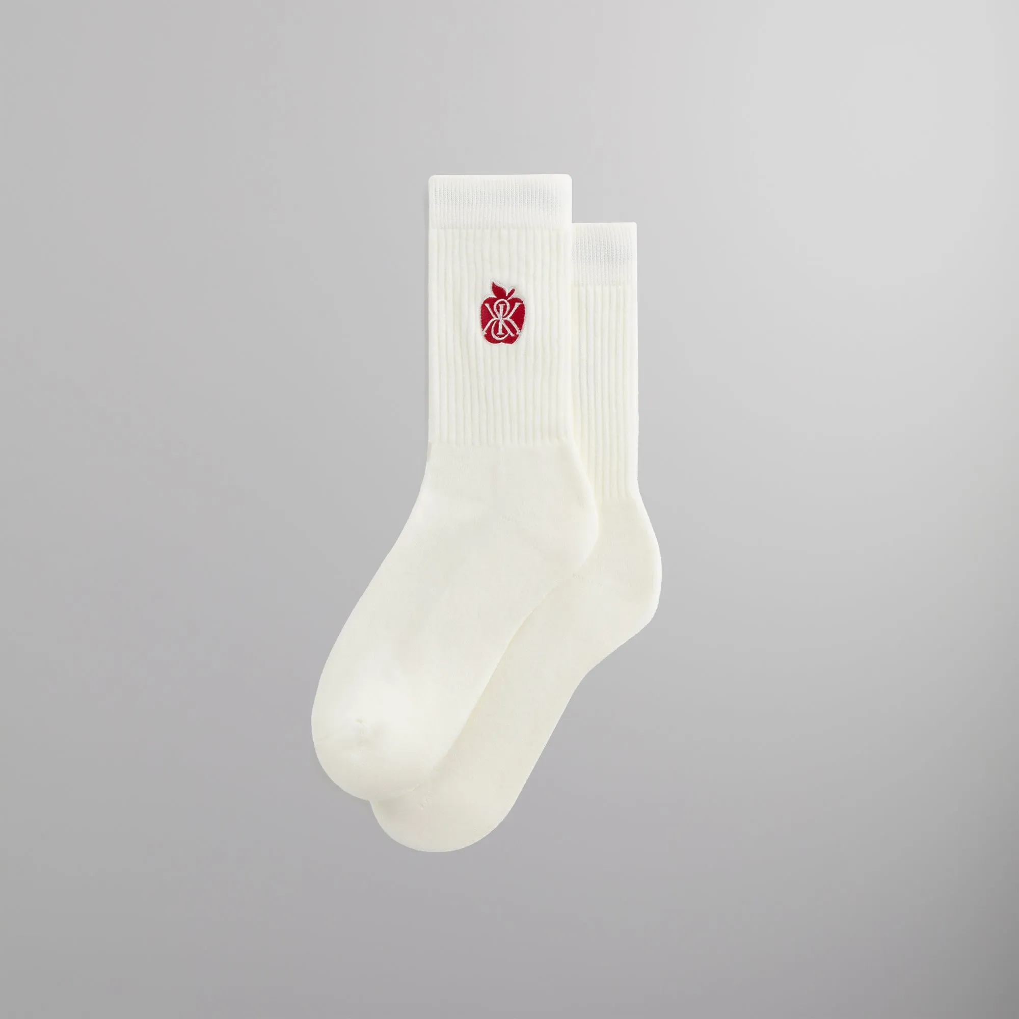 Kith Apple Crest Embroidered Socks - Silk sold by Kith