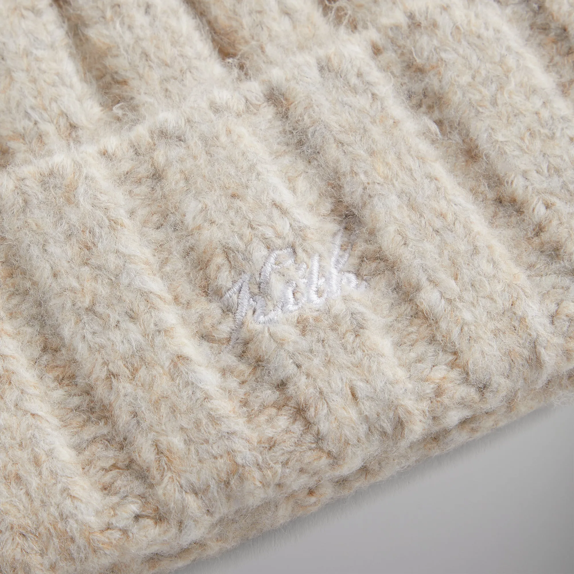 Kith Chunky Knit Mia Beanie - Sediment sold by Kith product image thumbnail 3