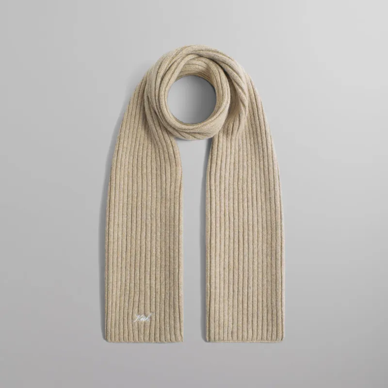 Kith Chunky Rib Knit Scarf - Sediment sold by Kith