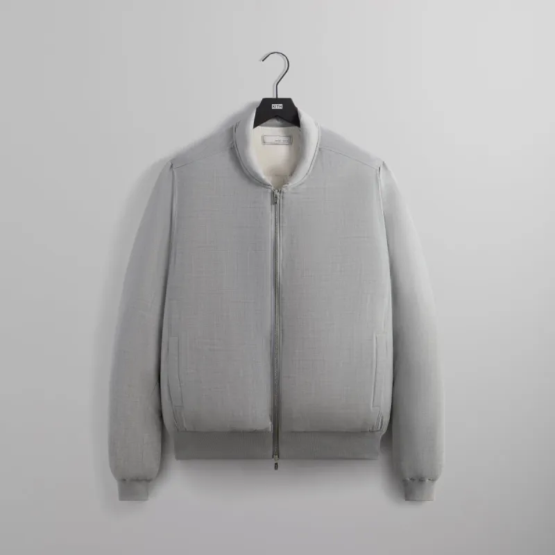 &Kin Liam Puffed Bomber Jacket - Light Heather Grey sold by Kith