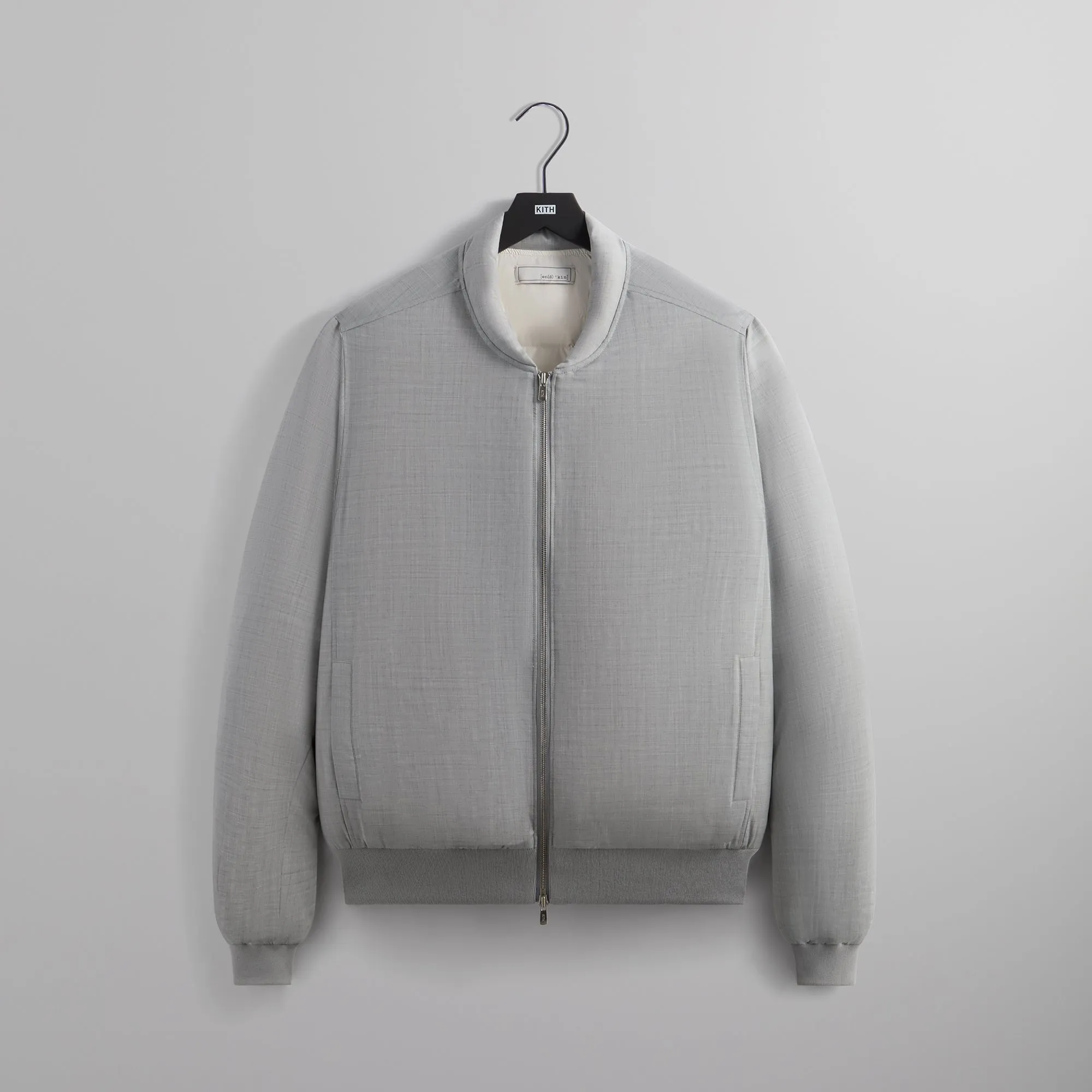 &Kin Liam Puffed Bomber Jacket - Light Heather Grey sold by Kith