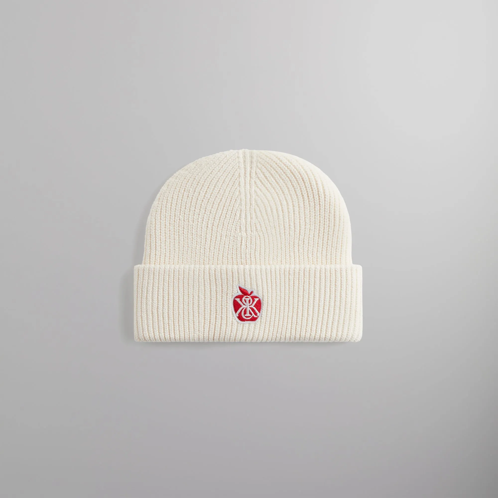 Kith Apple Mia Beanie - Sandrift sold by Kith