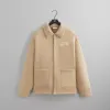 Kith Faux Shearling Long Sleeve Boxy Collared Overshirt - Stolid sold by Kith