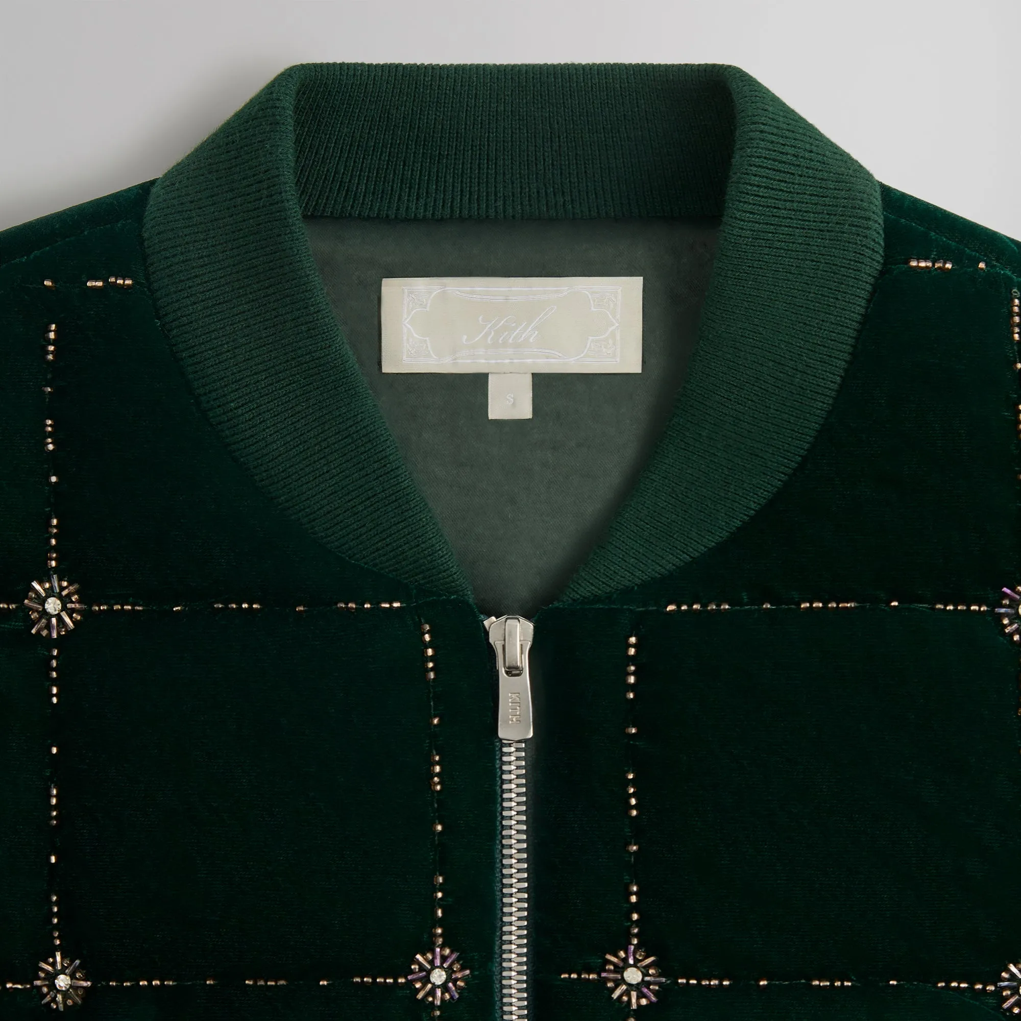 Kith Beaded Velvet Clay Bomber Jacket - Stadium sold by Kith product image thumbnail 5