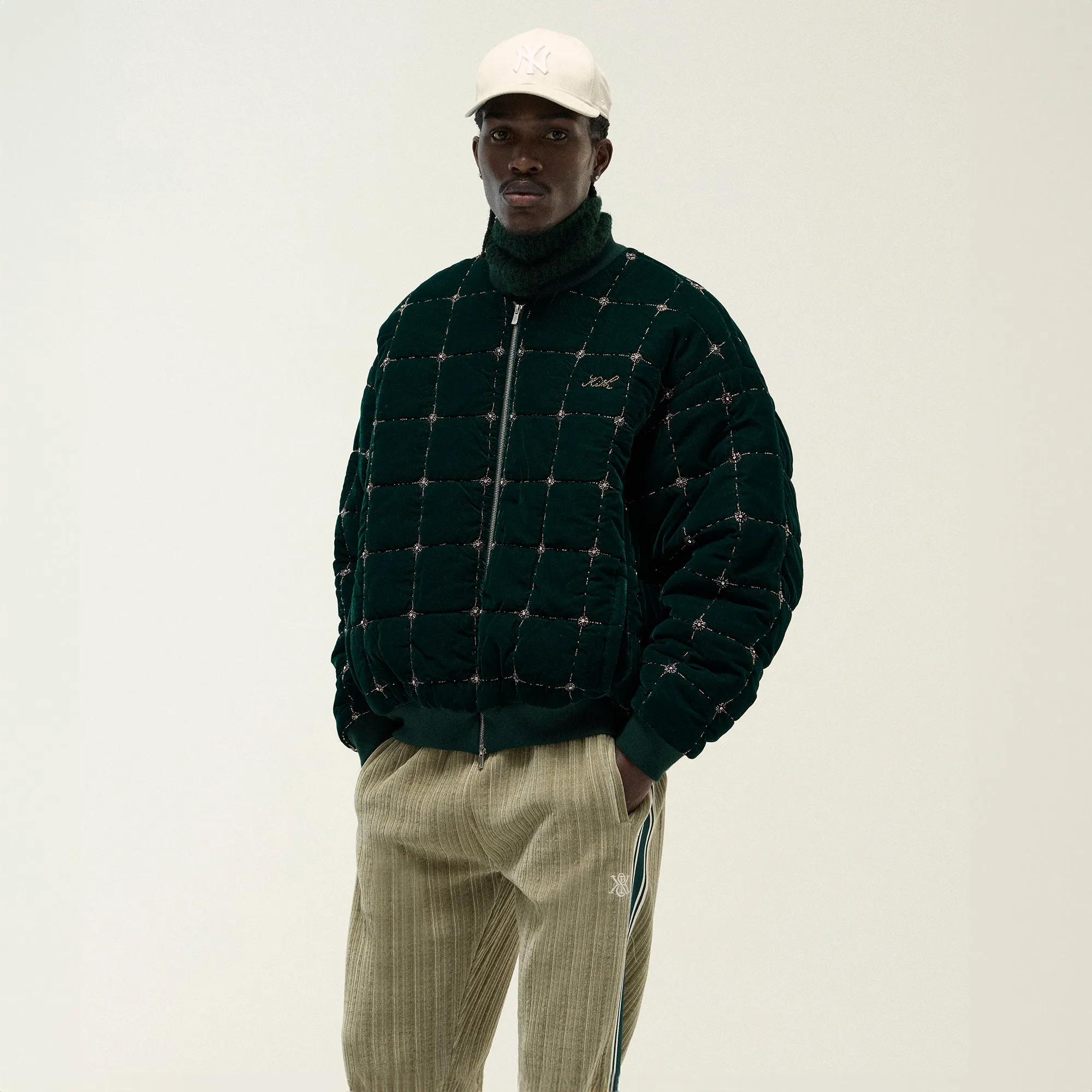 Kith Beaded Velvet Clay Bomber Jacket - Stadium sold by Kith product image thumbnail 2