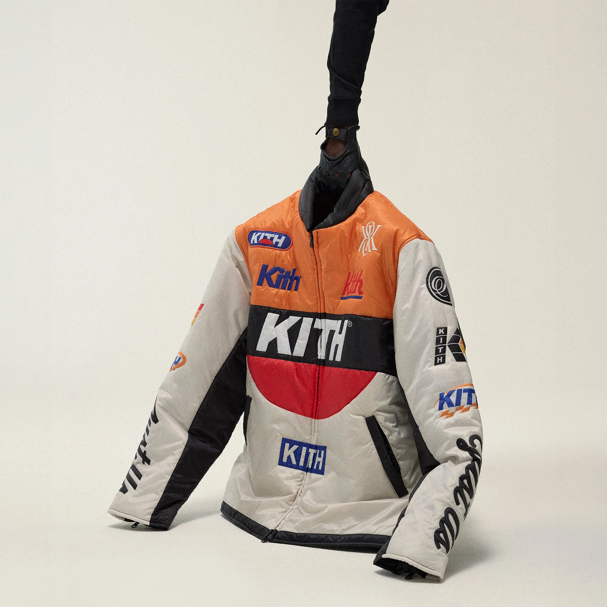 Kith Full Zip Brixton Puffed Shirt Jacket - Sandrift sold by Kith product image thumbnail 3