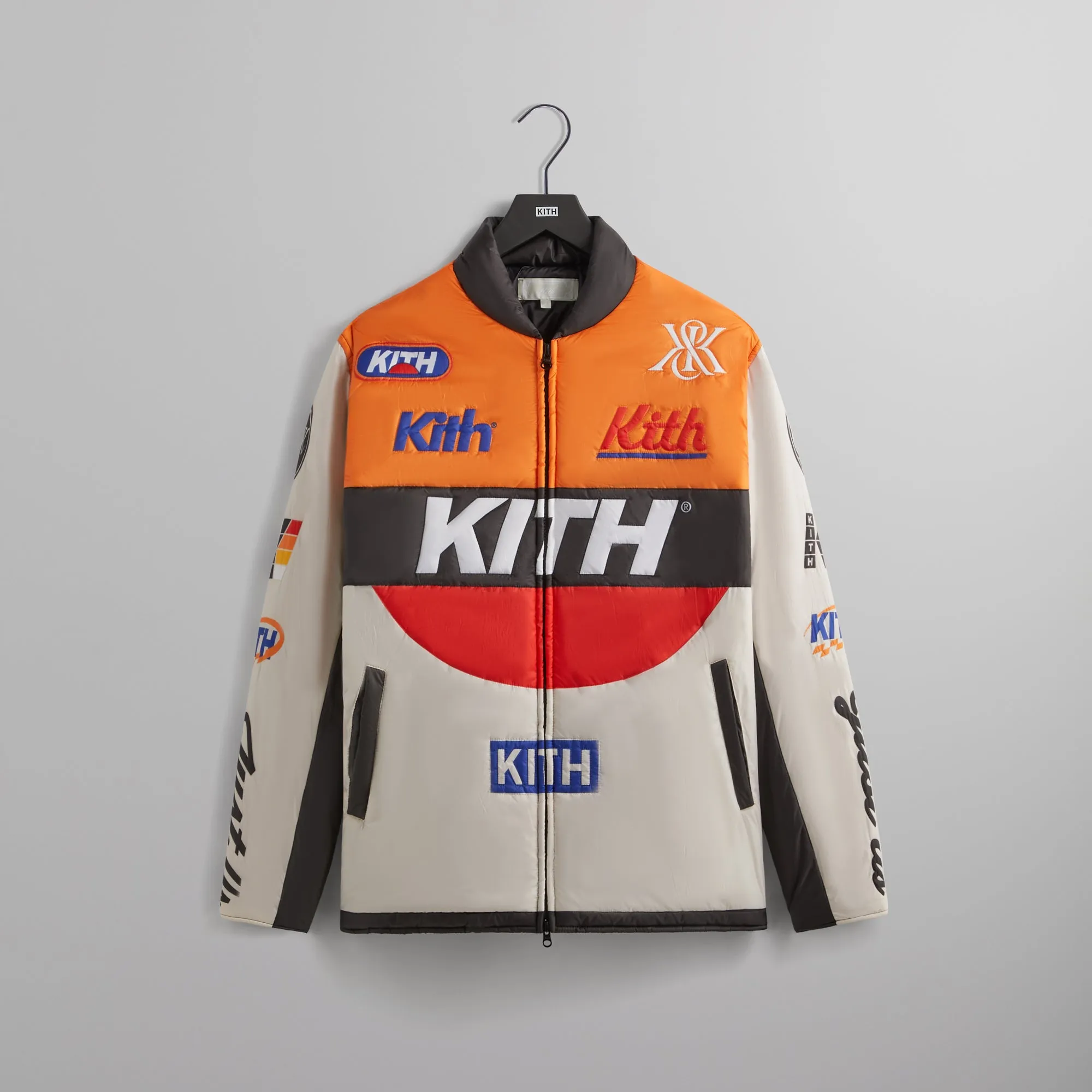 Kith Full Zip Brixton Puffed Shirt Jacket - Sandrift sold by Kith