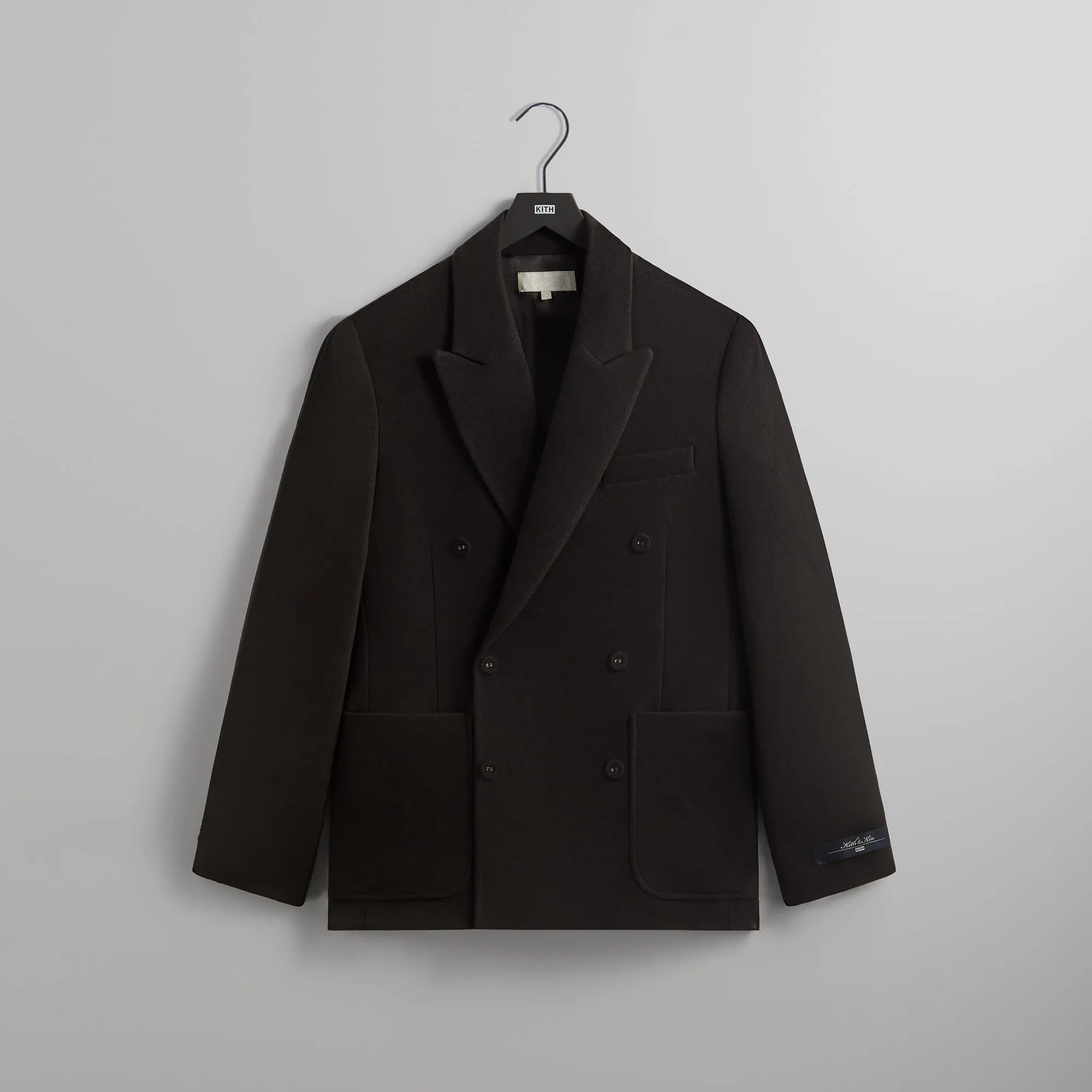 Kith Felted Jersey Julius Blazer - Black sold by Kith