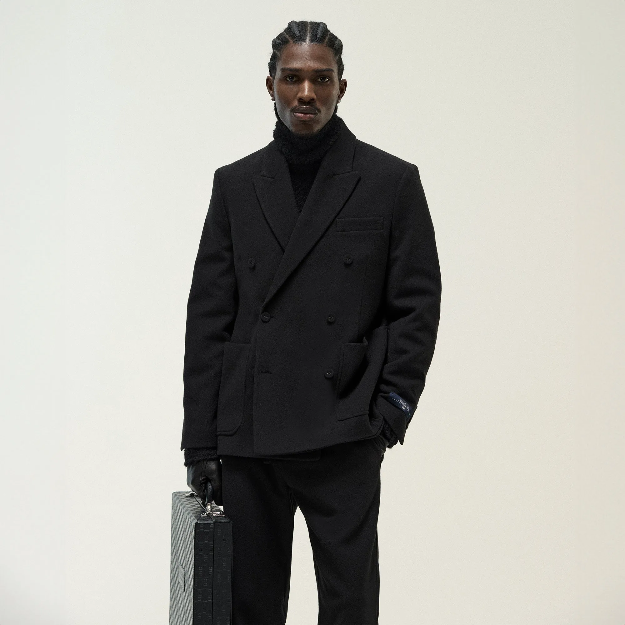 Kith Felted Jersey Julius Blazer - Black sold by Kith product image thumbnail 2